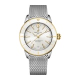Breitling Superocean Heritage Automatic 36mm Ladies Watch Yellow Gold Stainless Steel Strap