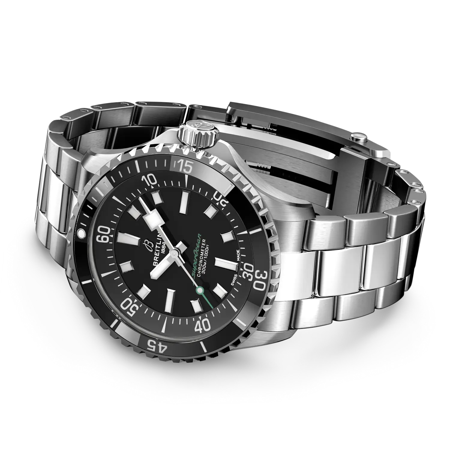 Breitling Superocean 42mm UK Limited Edition Mens Watch Black Dial Stainless Steel Bracelet Breitling Superocean 42mm UK Limited Edition Mens Watch Black Dial Stainless Steel Bracelet