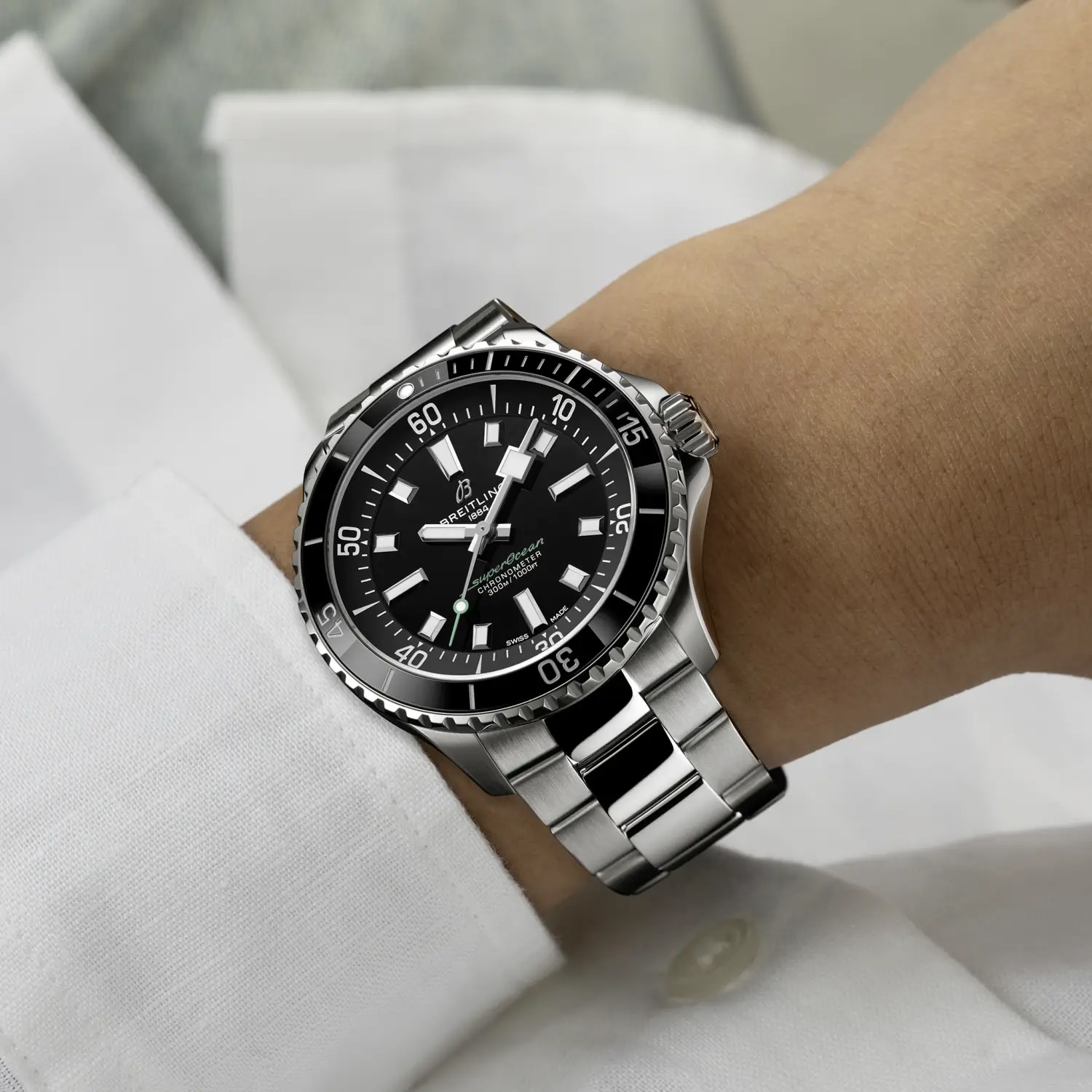 Breitling Superocean 42mm UK Limited Edition Mens Watch Black Dial Stainless Steel Bracelet Breitling Superocean 42mm UK Limited Edition Mens Watch Black Dial Stainless Steel Bracelet