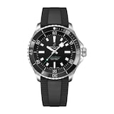 Breitling Superocean 42mm UK Limited Edition Mens Watch Black Dial Rubber Strap