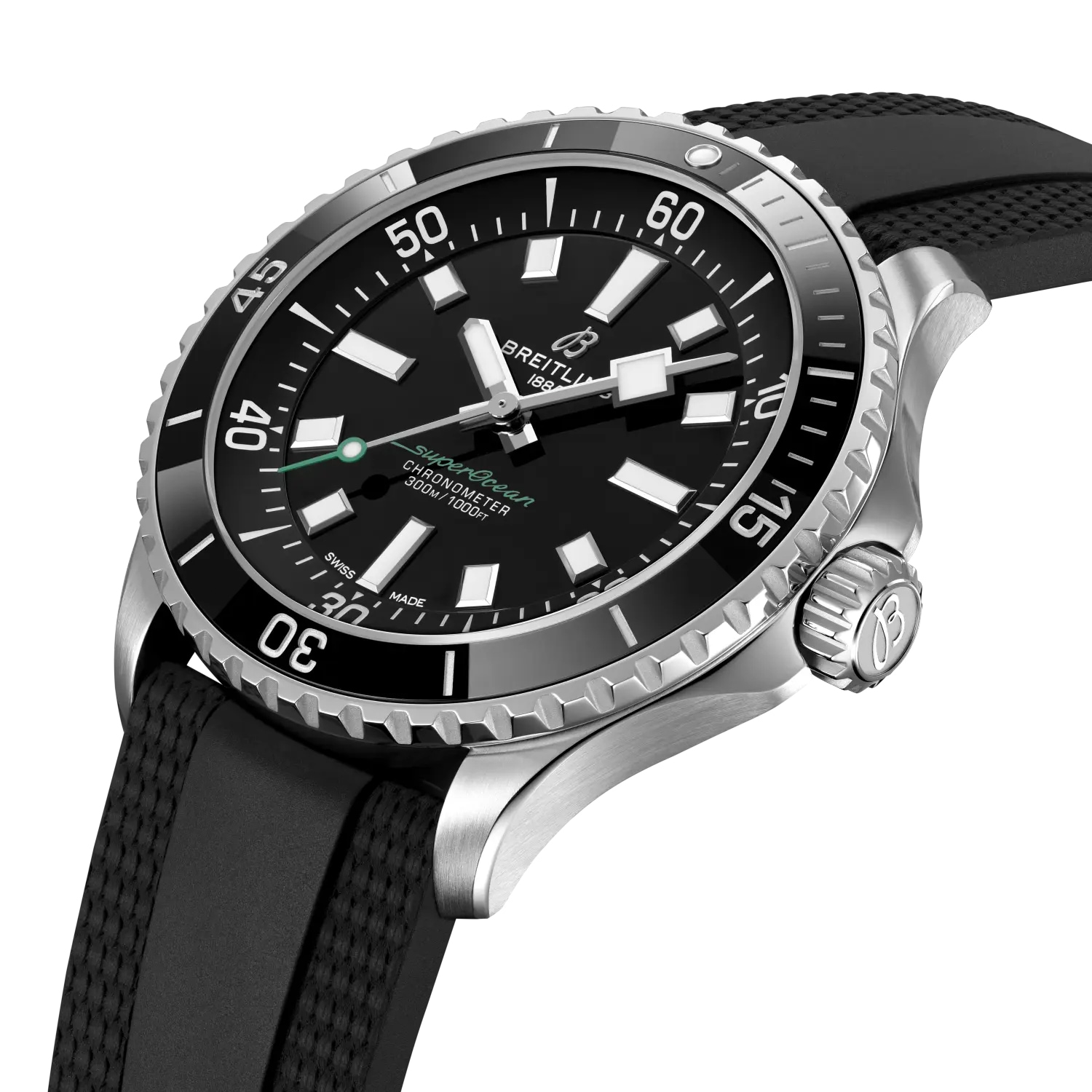 Breitling Superocean 42mm UK Limited Edition Mens Watch Black Dial Rubber Strap Breitling Superocean 42mm UK Limited Edition Mens Watch Black Dial Rubber Strap