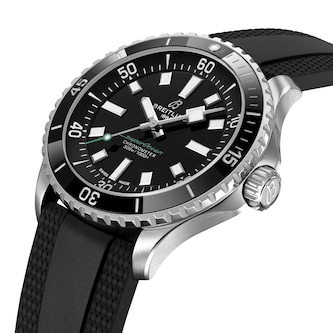 Breitling Superocean 42mm UK Limited Edition Mens Watch Black Dial Rubber Strap Breitling Superocean 42mm UK Limited Edition Mens Watch Black Dial Rubber Strap