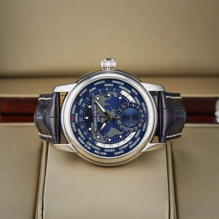 Frederique Constant Worldtimer 42mm Mens Watch