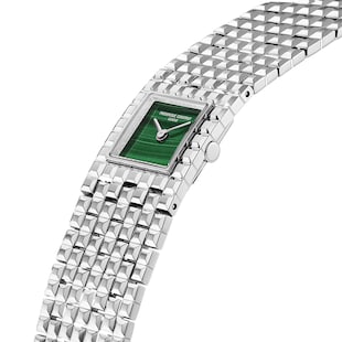 Frederique Constant Classics Manchette Quartz 26mm X 20mm Ladies Watch Green