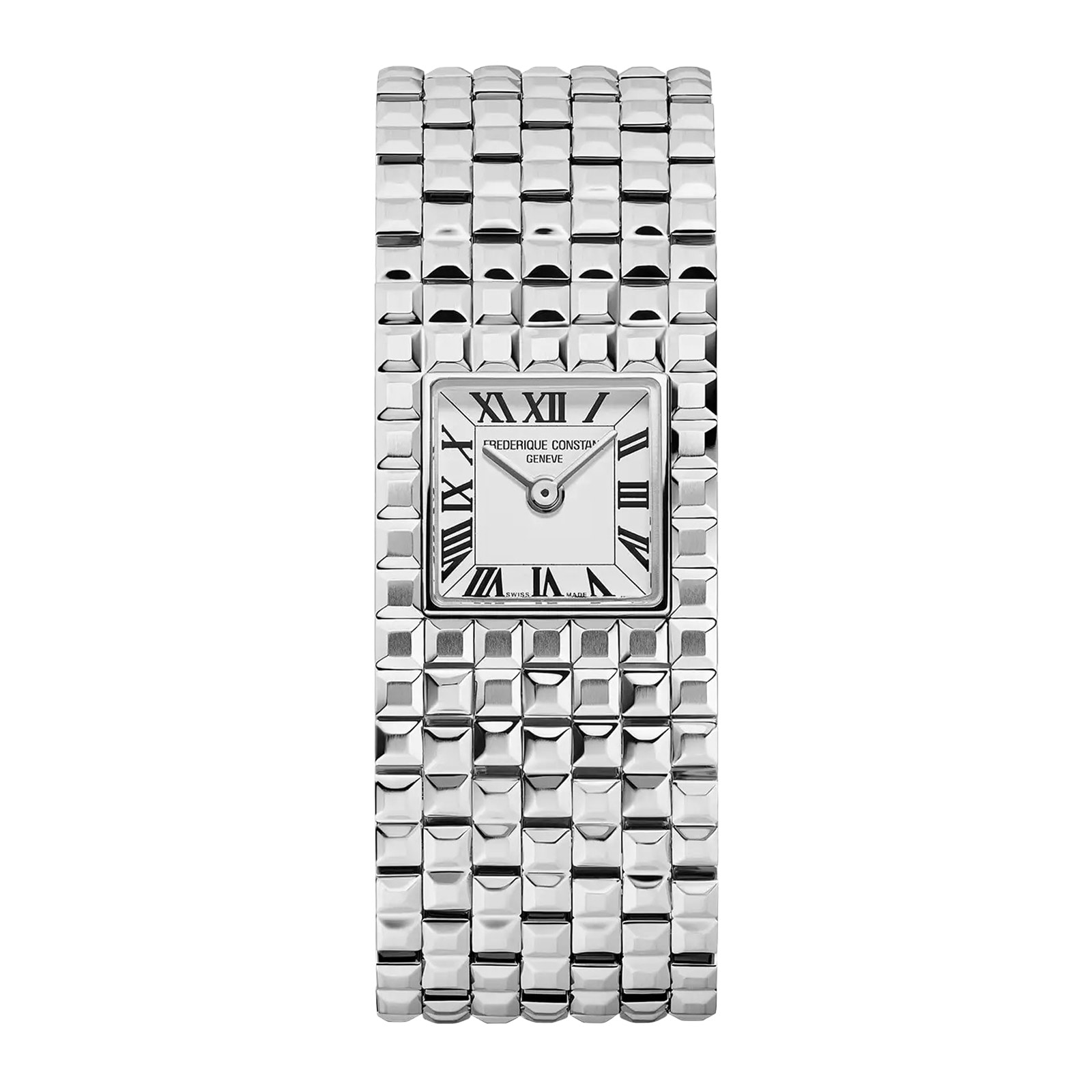 Frederique Constant Classics Manchette 26mm X 20mm Ladies Watch White