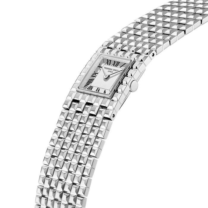 Frederique Constant Classics Manchette 26mm X 20mm Ladies Watch White