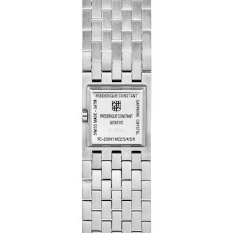 Frederique Constant Classics Manchette 26mm X 20mm Ladies Watch White