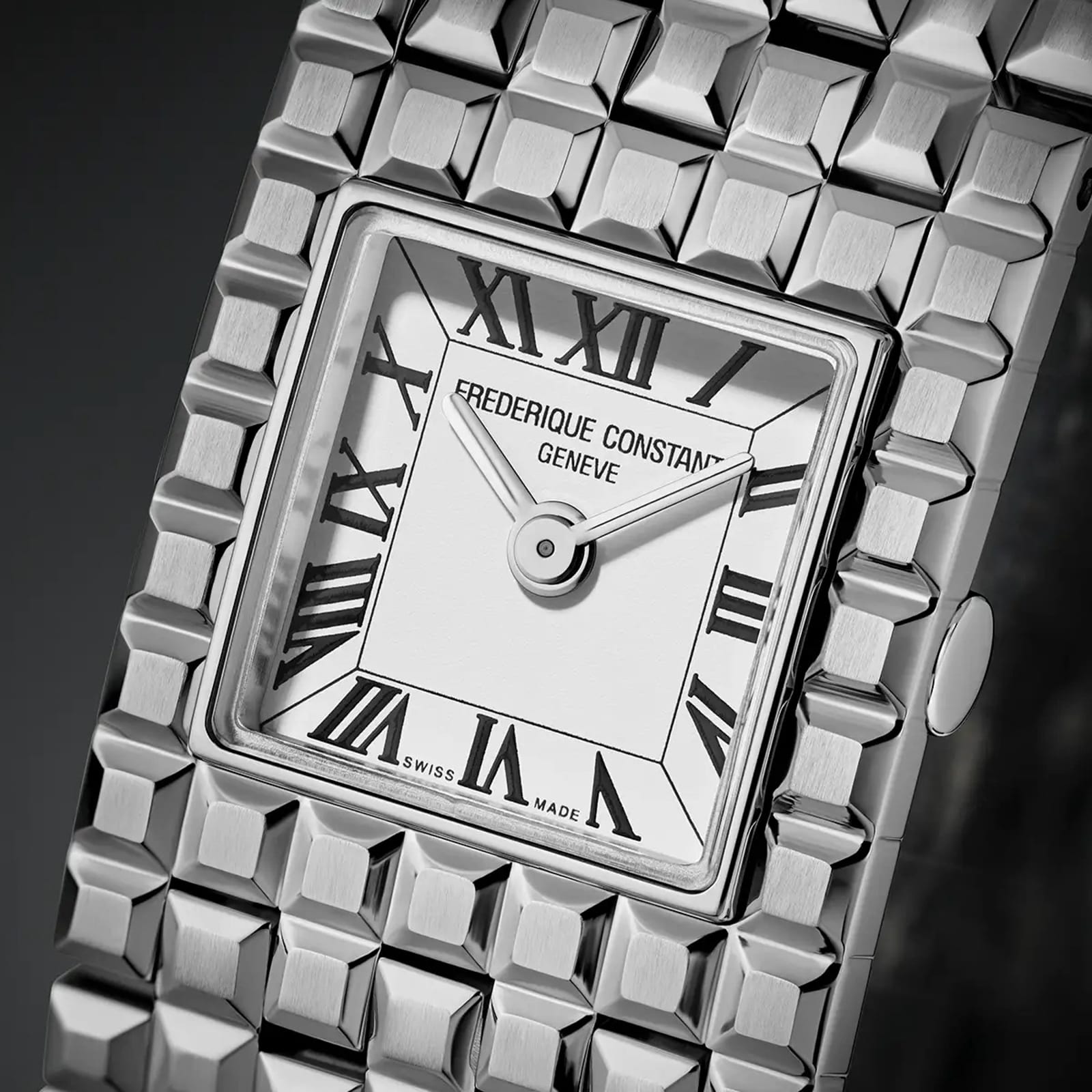 Frederique Constant Classics Manchette 26mm X 20mm Ladies Watch White Frederique Constant Classics Manchette 26mm X 20mm Ladies Watch White