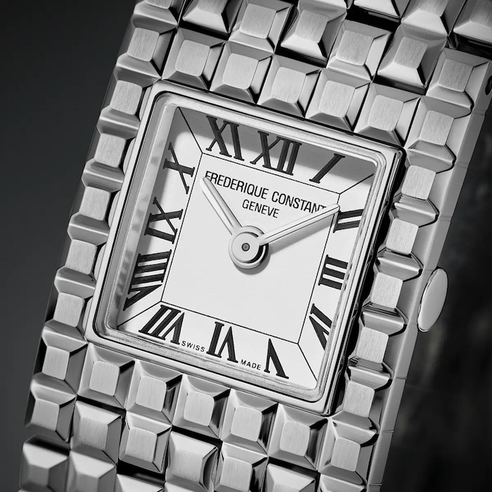 Frederique Constant Classics Manchette 26mm X 20mm Ladies Watch White