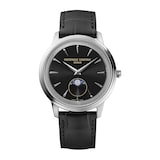 Frederique Constant Classics Moneta Moonphase 37mm Mens Watch Black