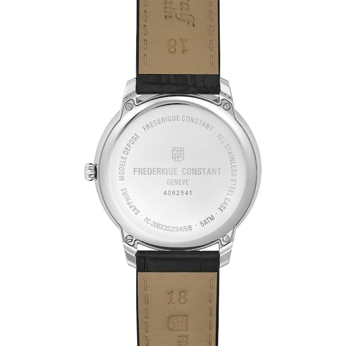 Frederique Constant Classics Moneta Moonphase 37mm Mens Watch Black
