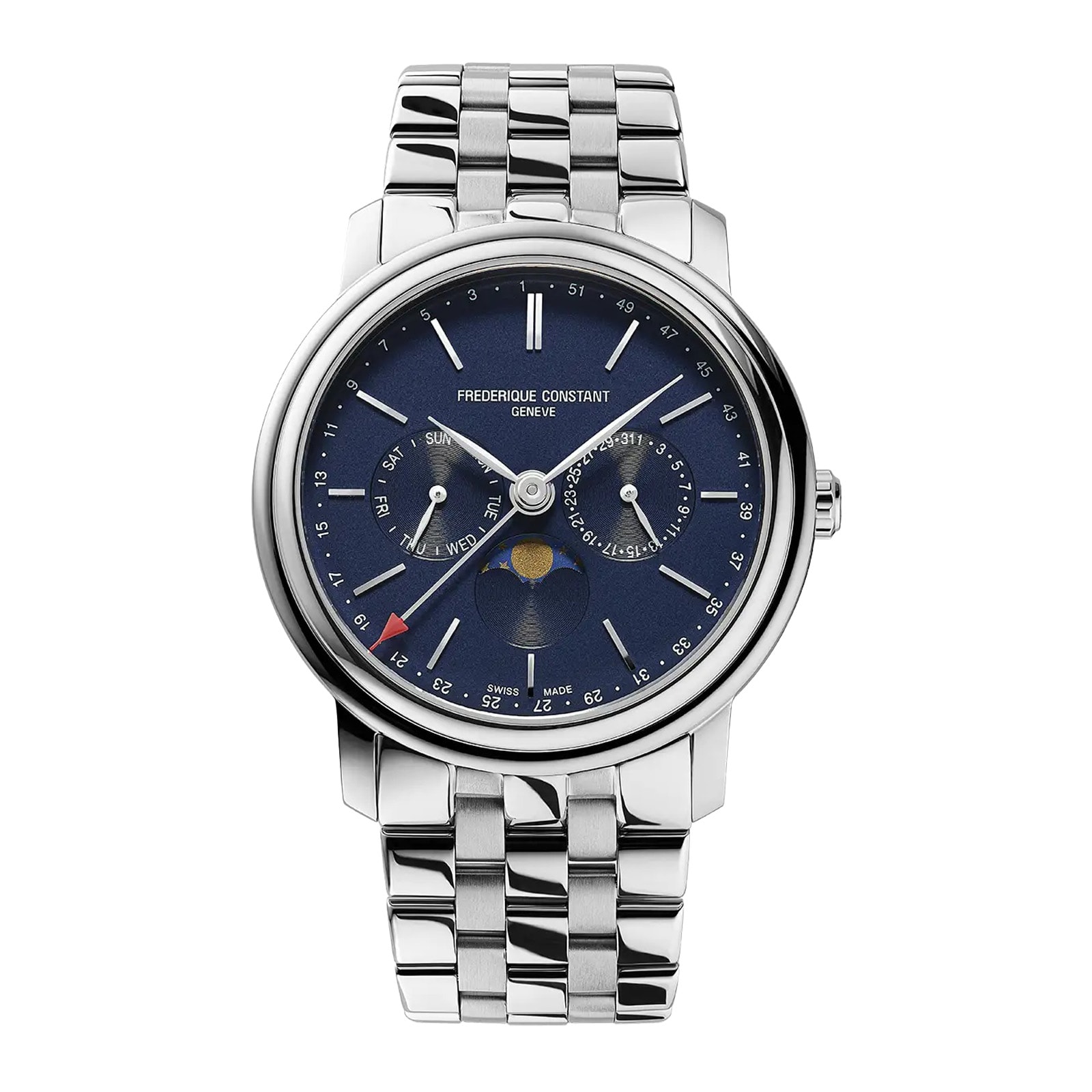Frederique Constant Classics Classic Timer 40mm Mens Watch Blue Frederique Constant Classics Classic Timer 40mm Mens Watch Blue