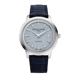 Frederique Constant Classics Moneta Solarmetre 39mm Mens Watch Blue Dial Interchangeable Straps