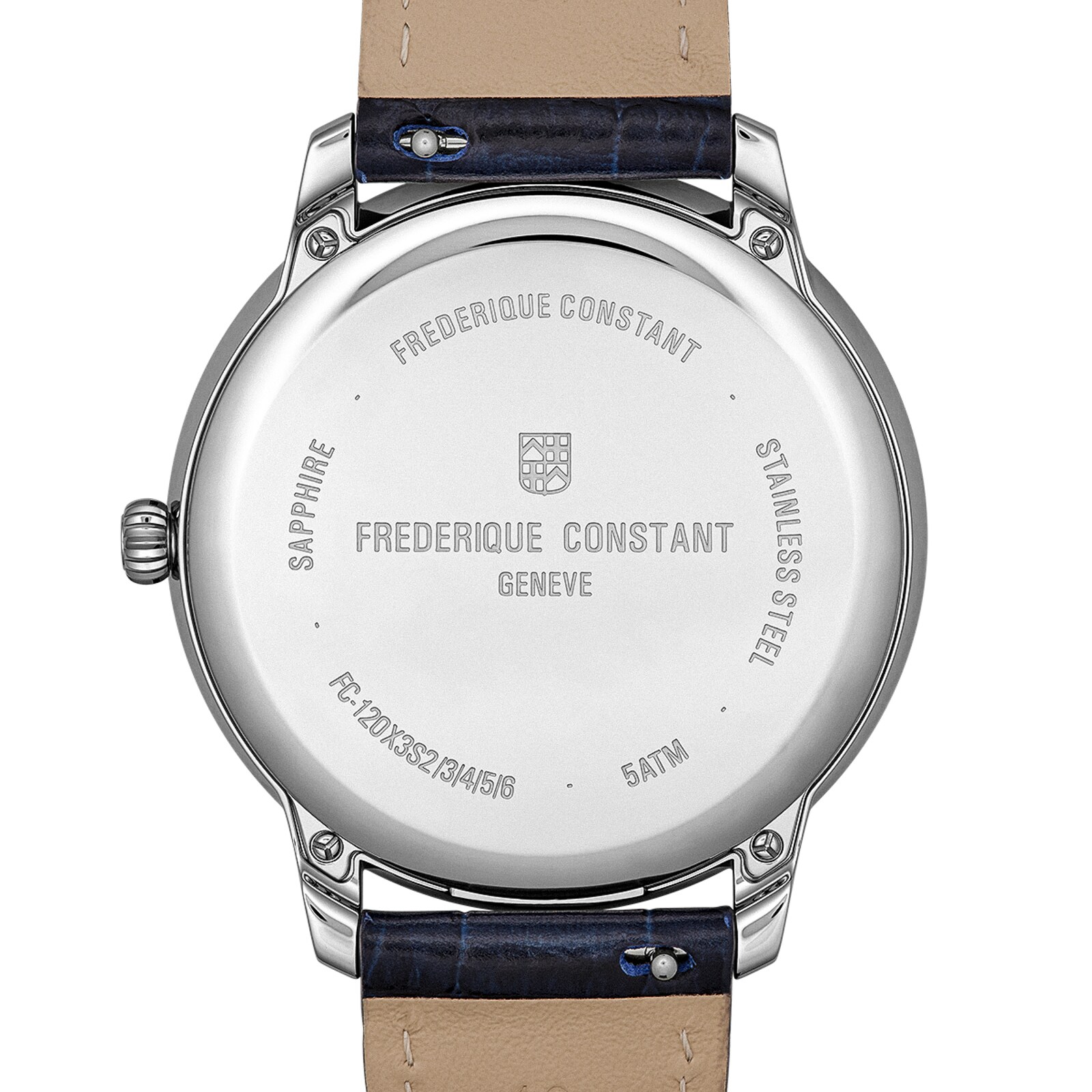 Frederique Constant Classics Moneta Solarmetre 39mm Mens Watch Blue Dial Interchangeable Straps