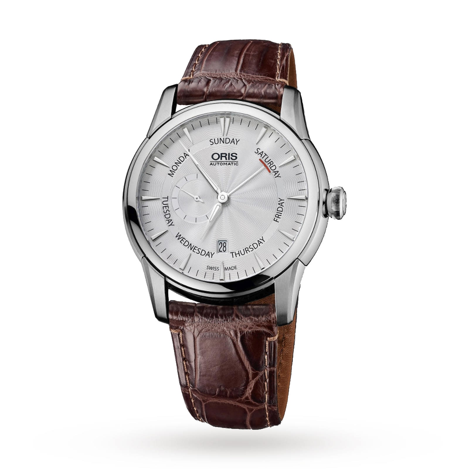 Oris Mens Artelier Small Second Pointer Day Calf Leather Strap