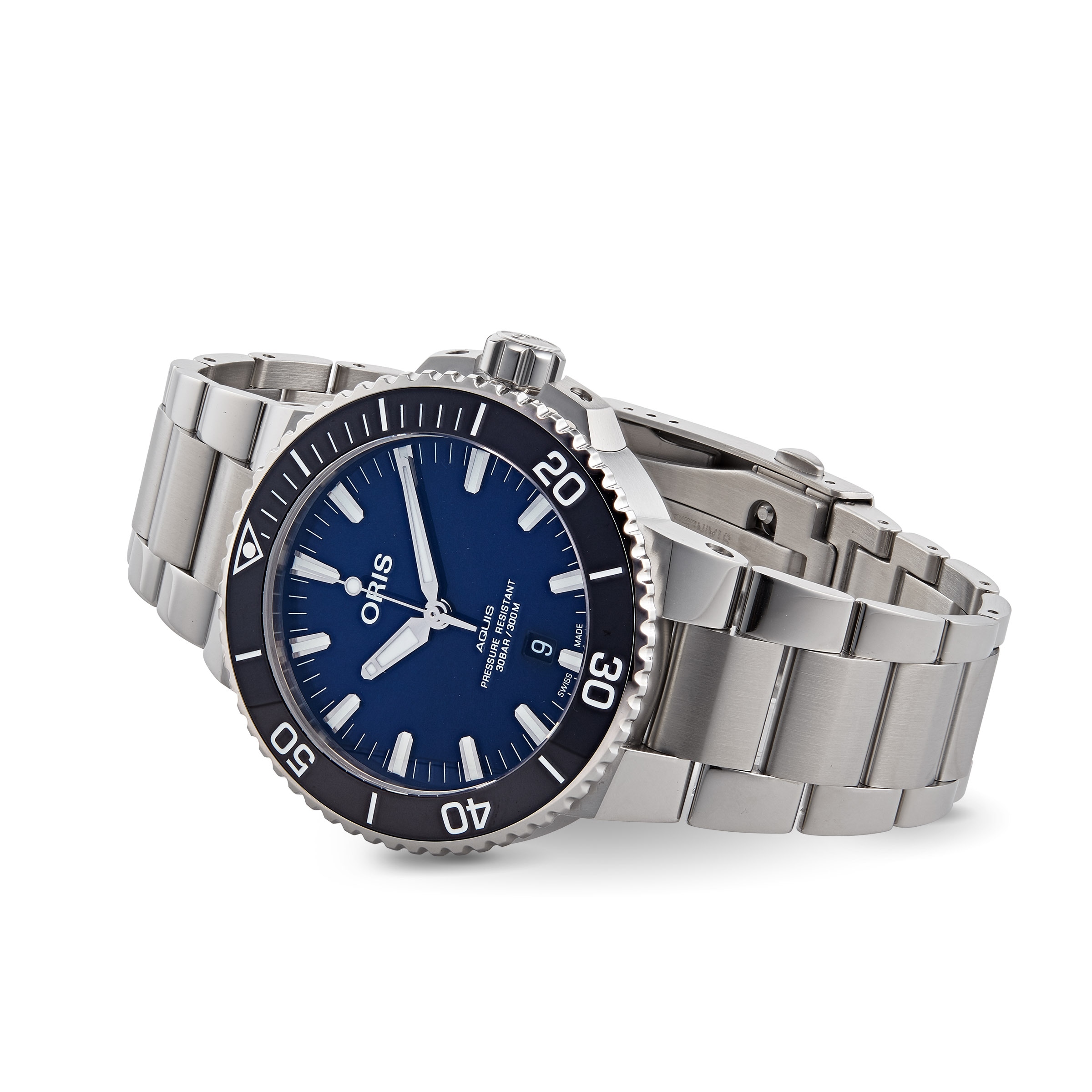 Oris aquis date online 43.5 mm