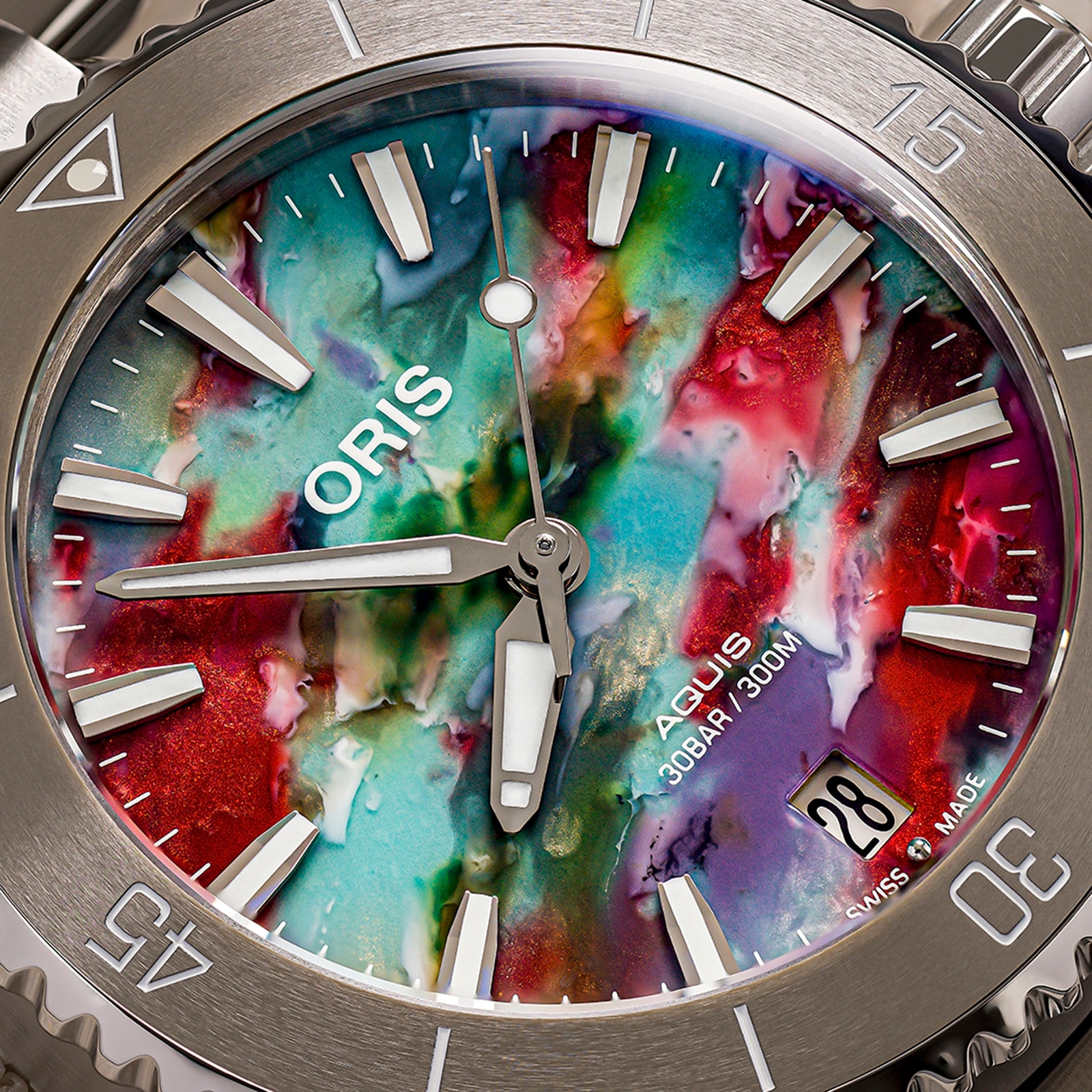 Oris aquis date on sale 36