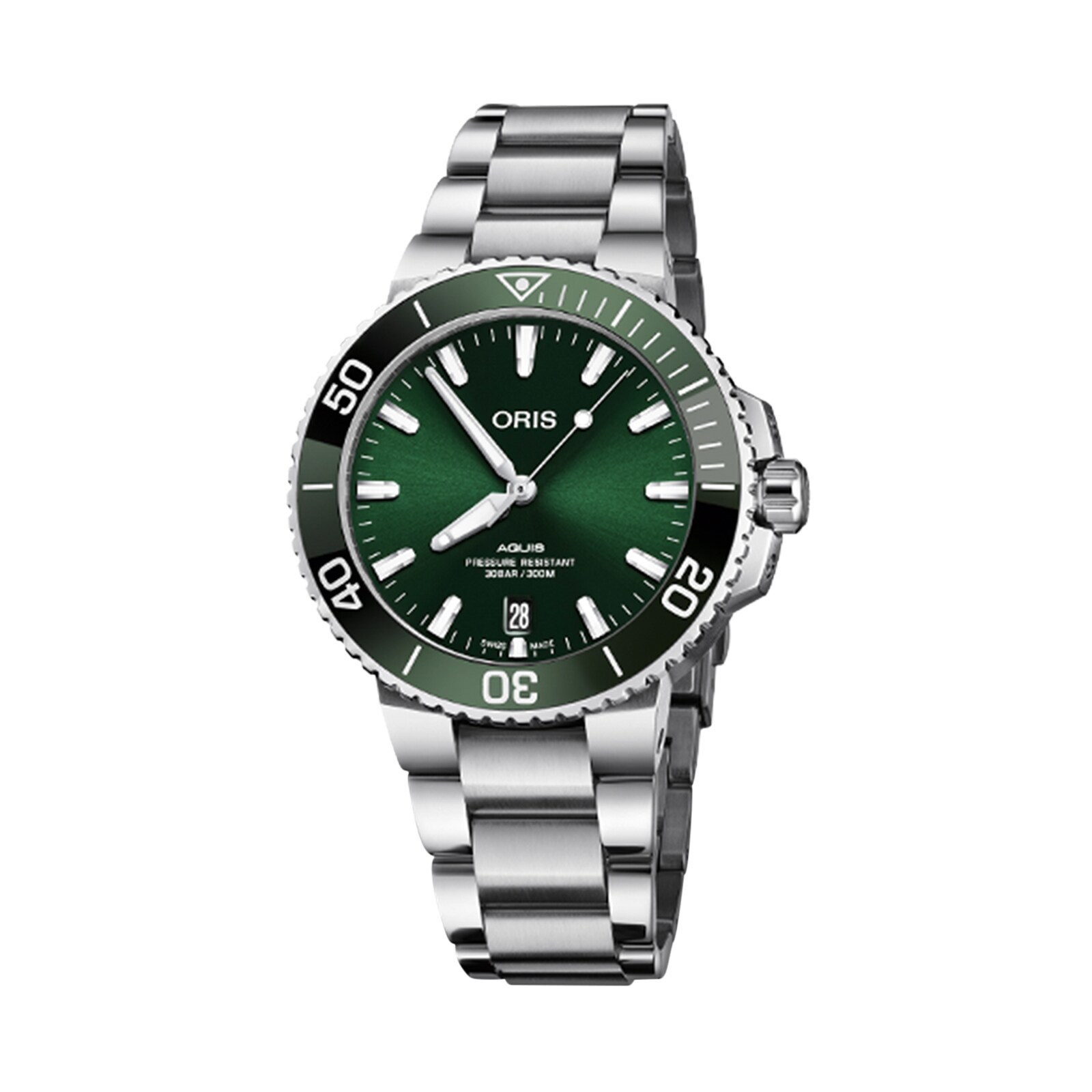 Oris Aquis Date 39.5mm Mens Watch Green