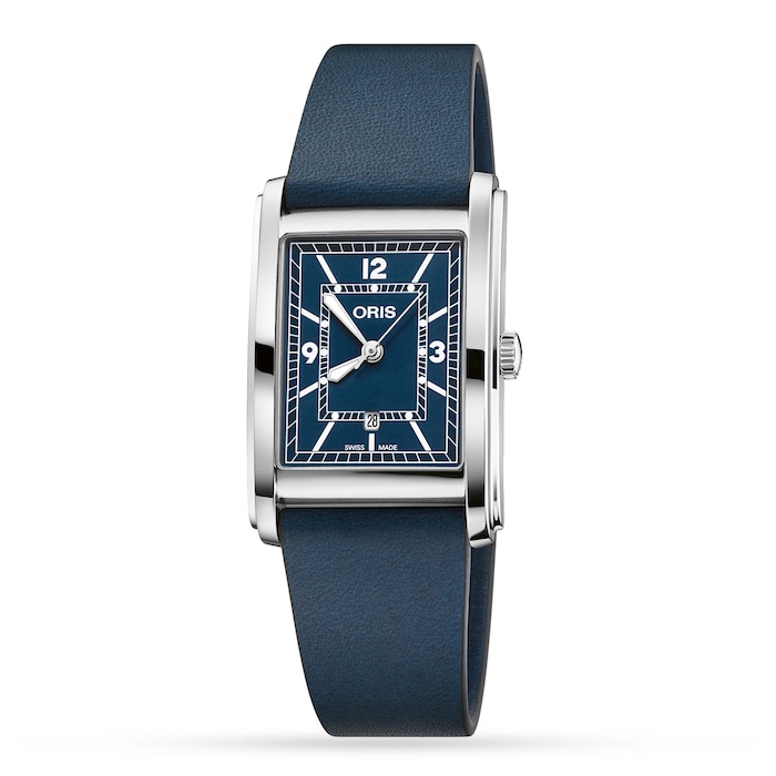 Oris Rectangular Blue 25 x 30mm