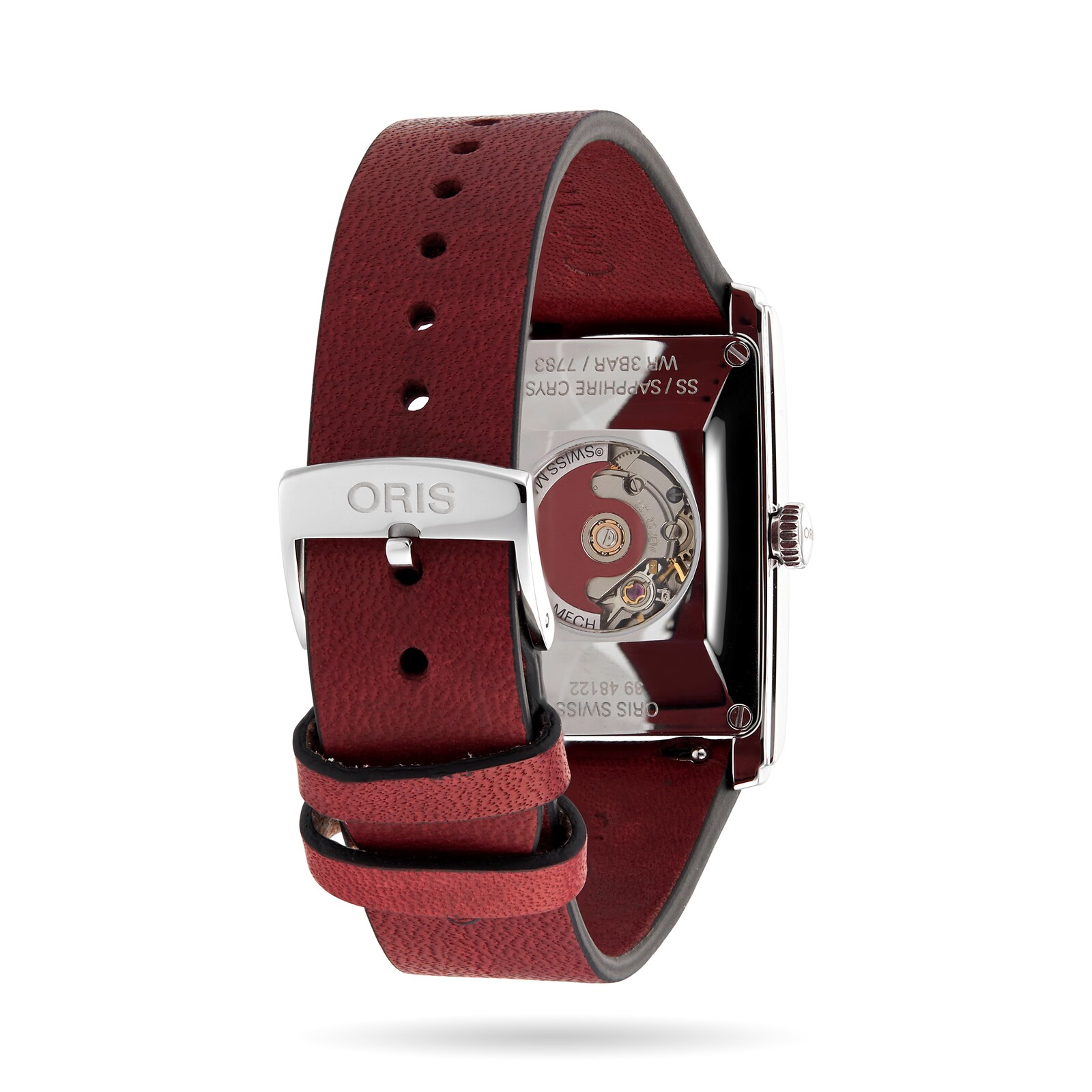 Oris Rectangular Bordeaux 25 x 30mm 01 561 7783 4068-07 5 19 18 ...