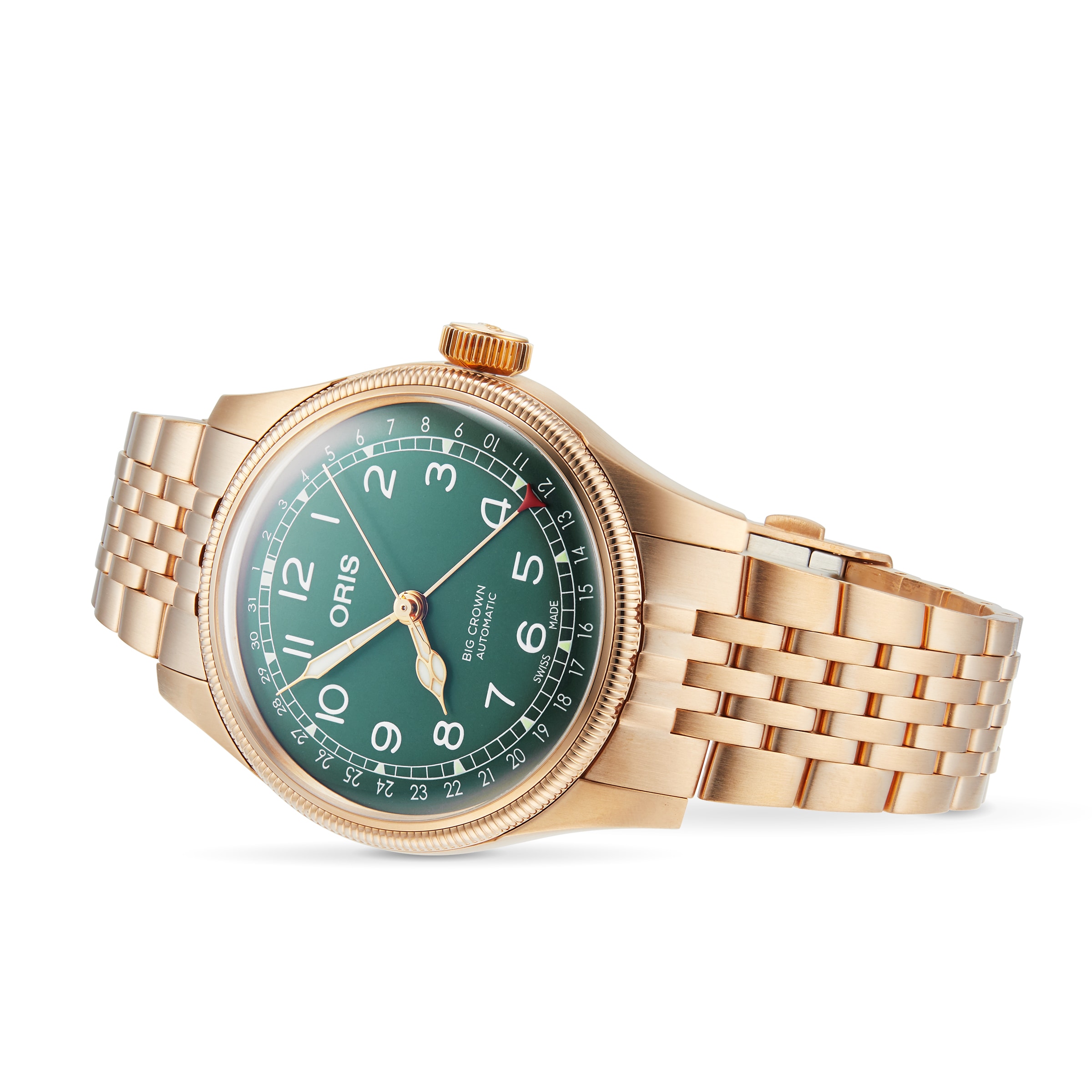 Oris Big Crown 40mm Mens Watch Green 01 754 7741 3167 07 8 20 01