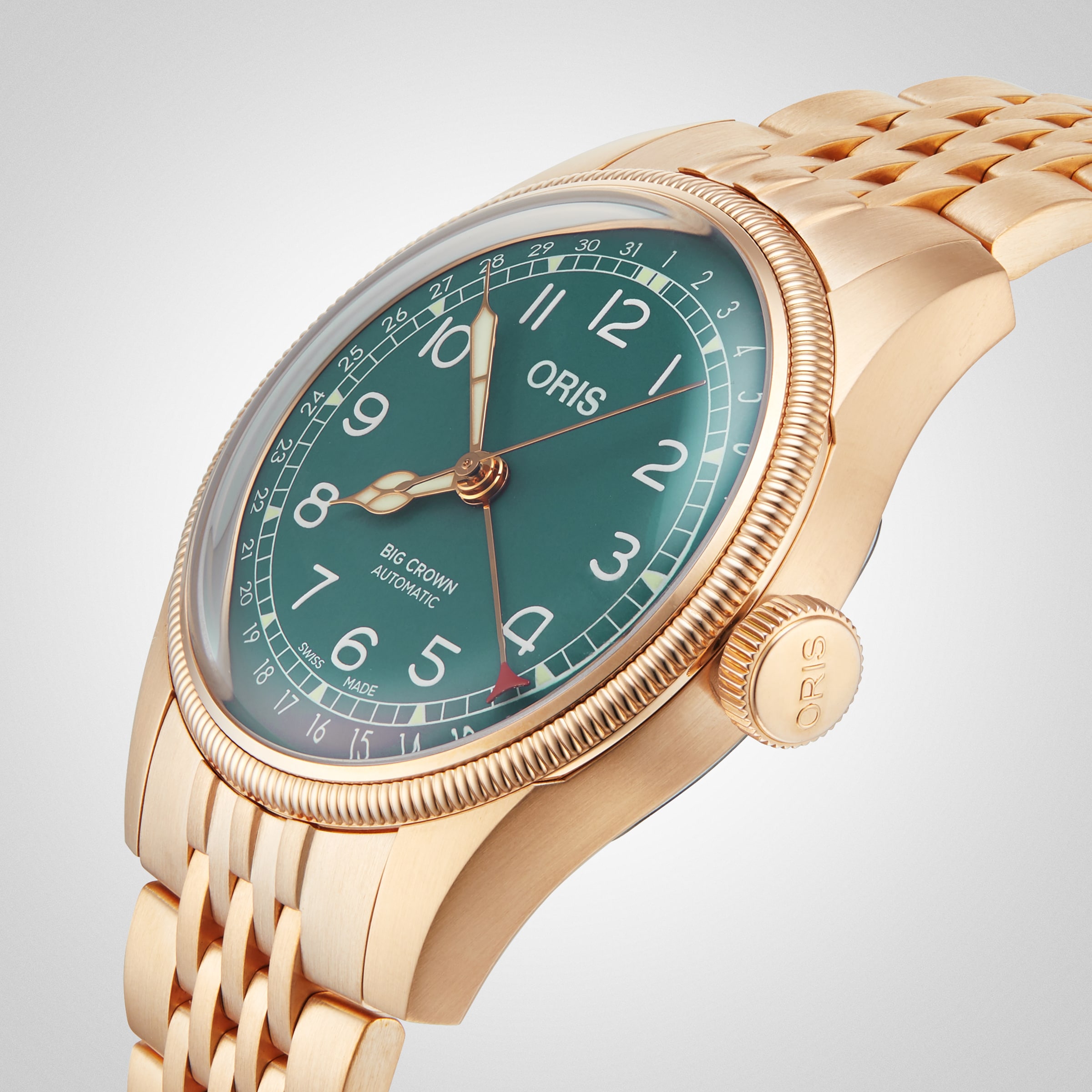 Oris big sale crown green