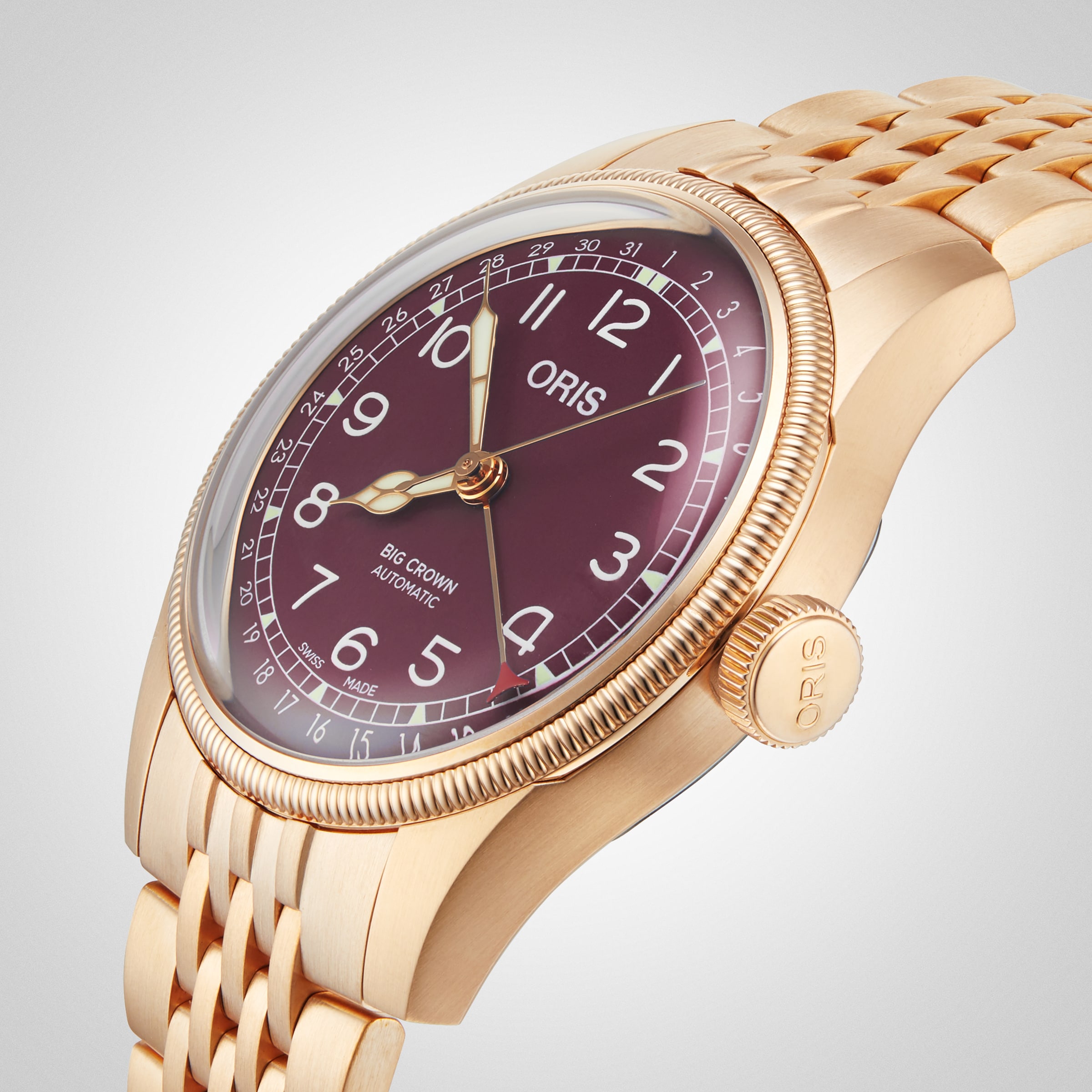 Oris big crown online pointer date rose gold