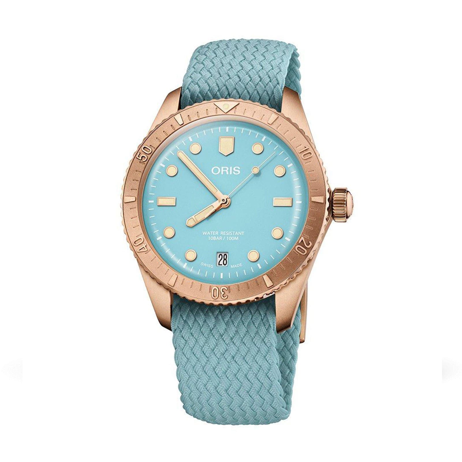 Divers Sixty-Five 38mm Bronze Divers Cotton Candy Sky Blue