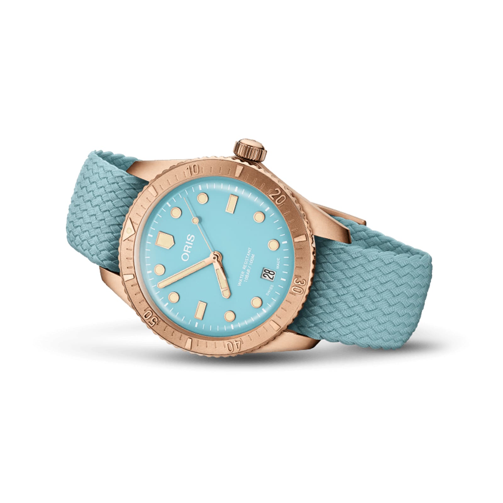 Divers Sixty Five 38mm Bronze Divers Cotton Candy Sky Blue