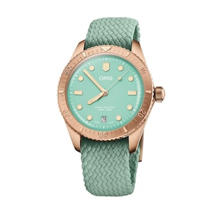 Oris Divers Sixty-Five 38mm Cotton Candy Bronze Green Automatic Watch