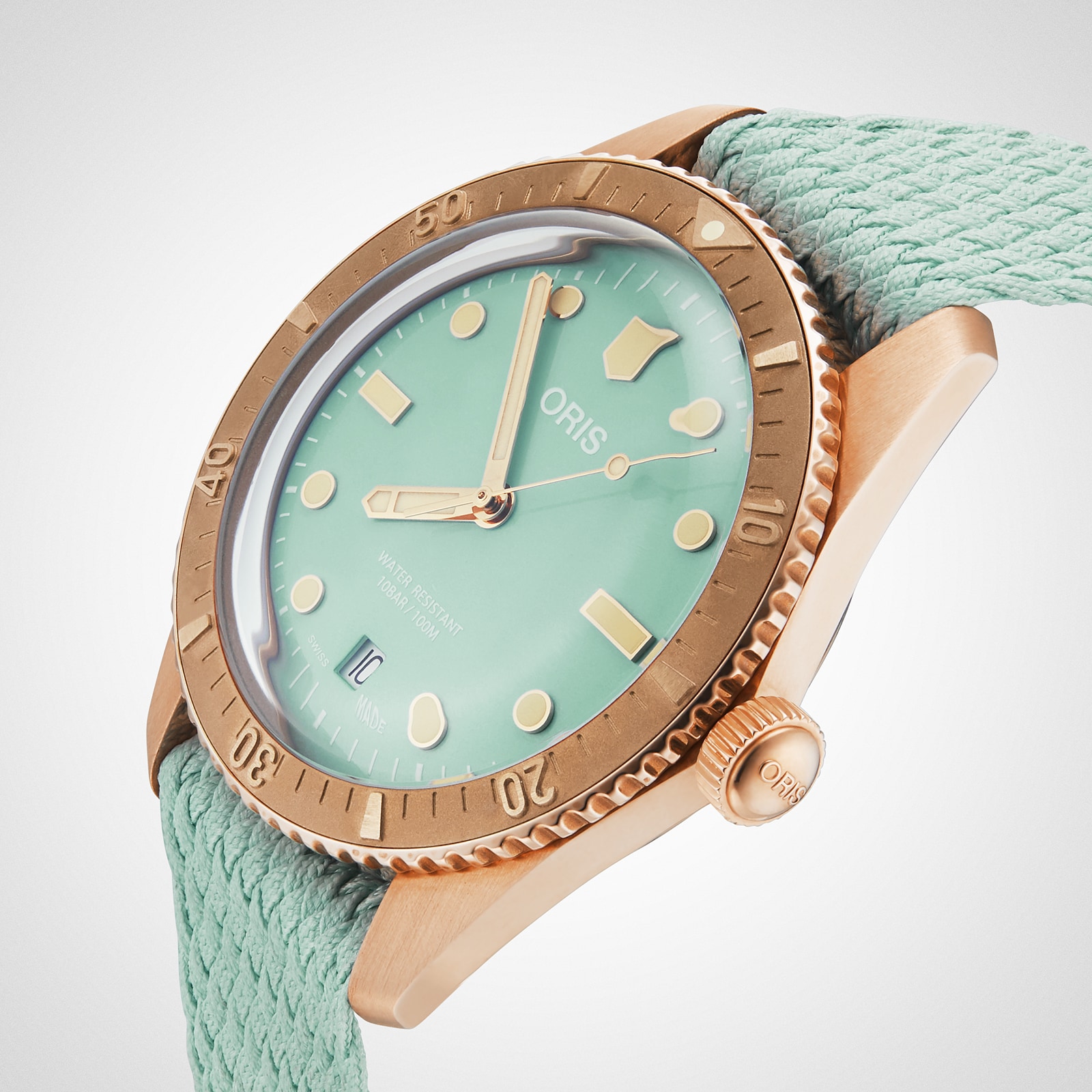 Oris Divers Sixty Five 38mm Cotton Candy Bronze Green Automatic