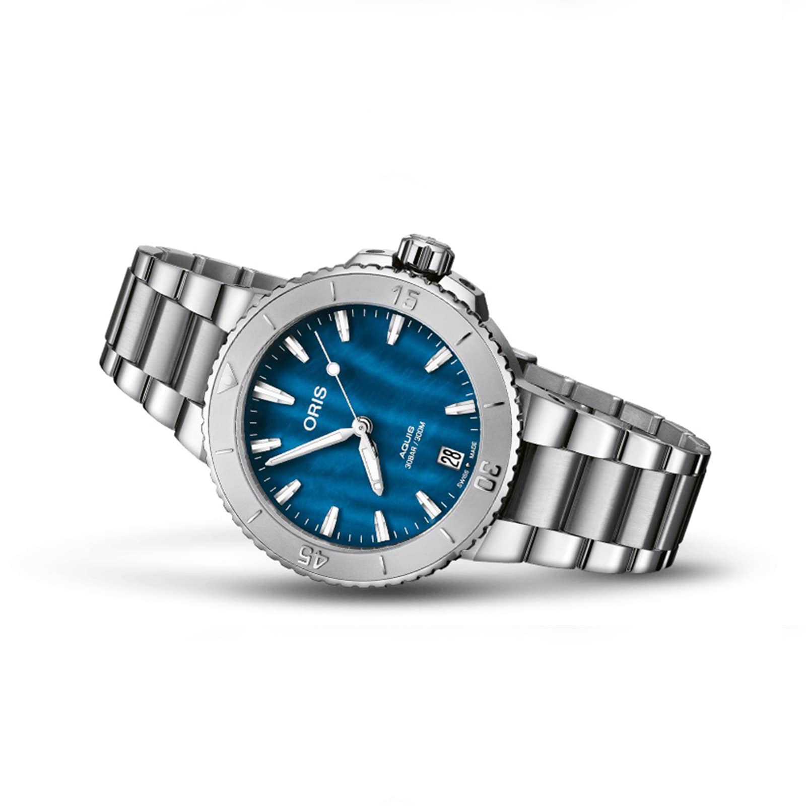 Aquis Date 36.5mm Unisex Watch Blue