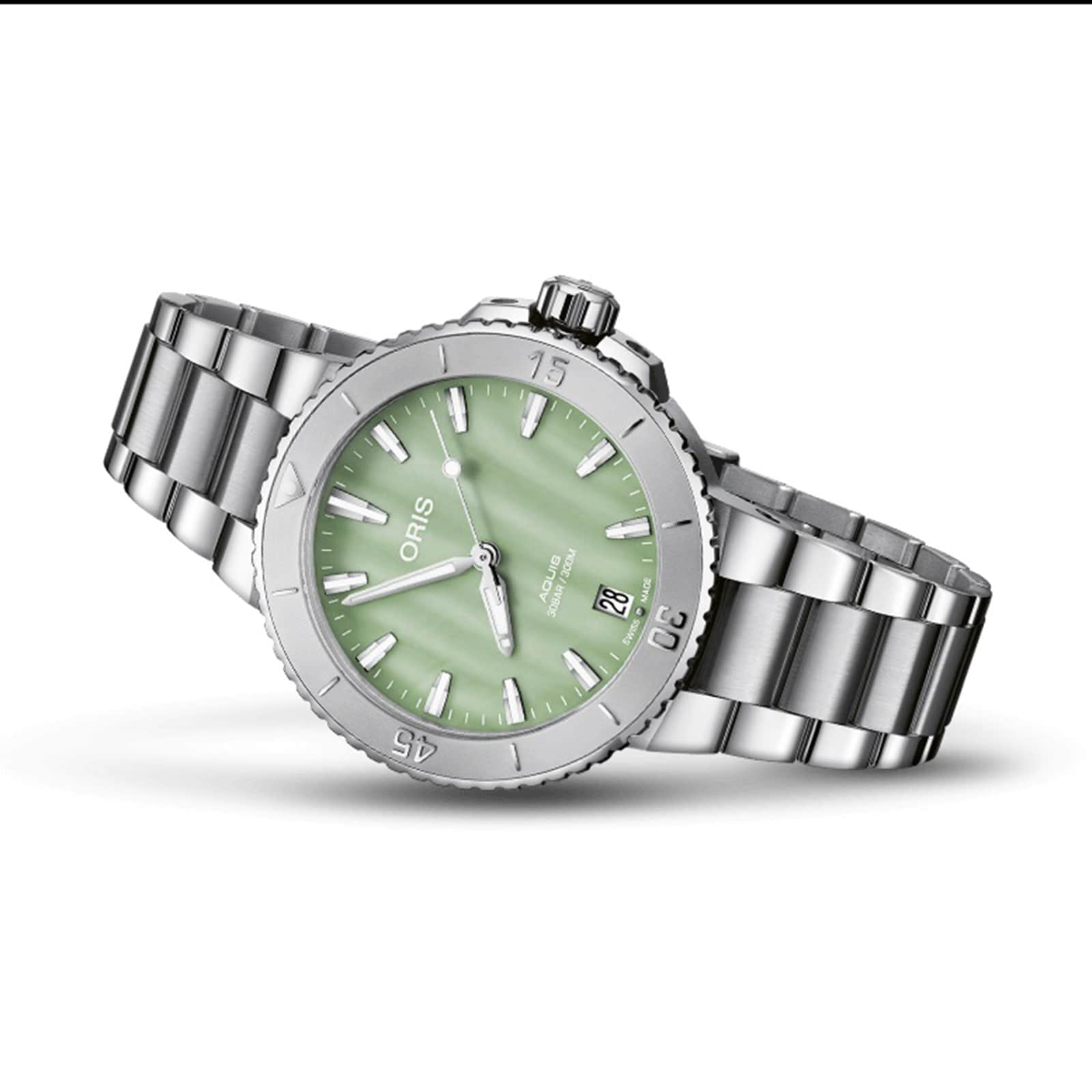 Aquis Date 36.5mm Unisex Watch Green