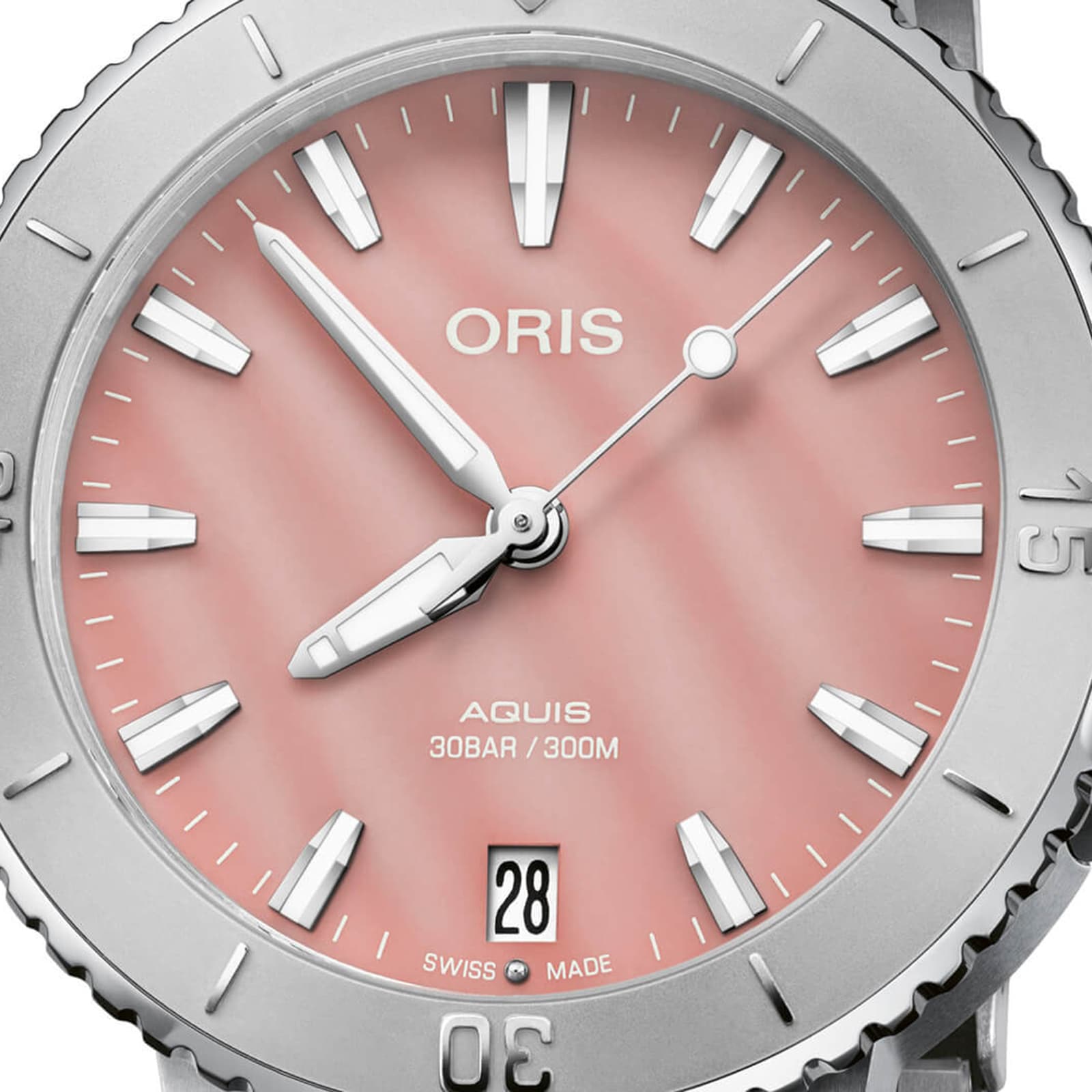 Oris Aquis Date 36.5mm Unisex Watch Pink