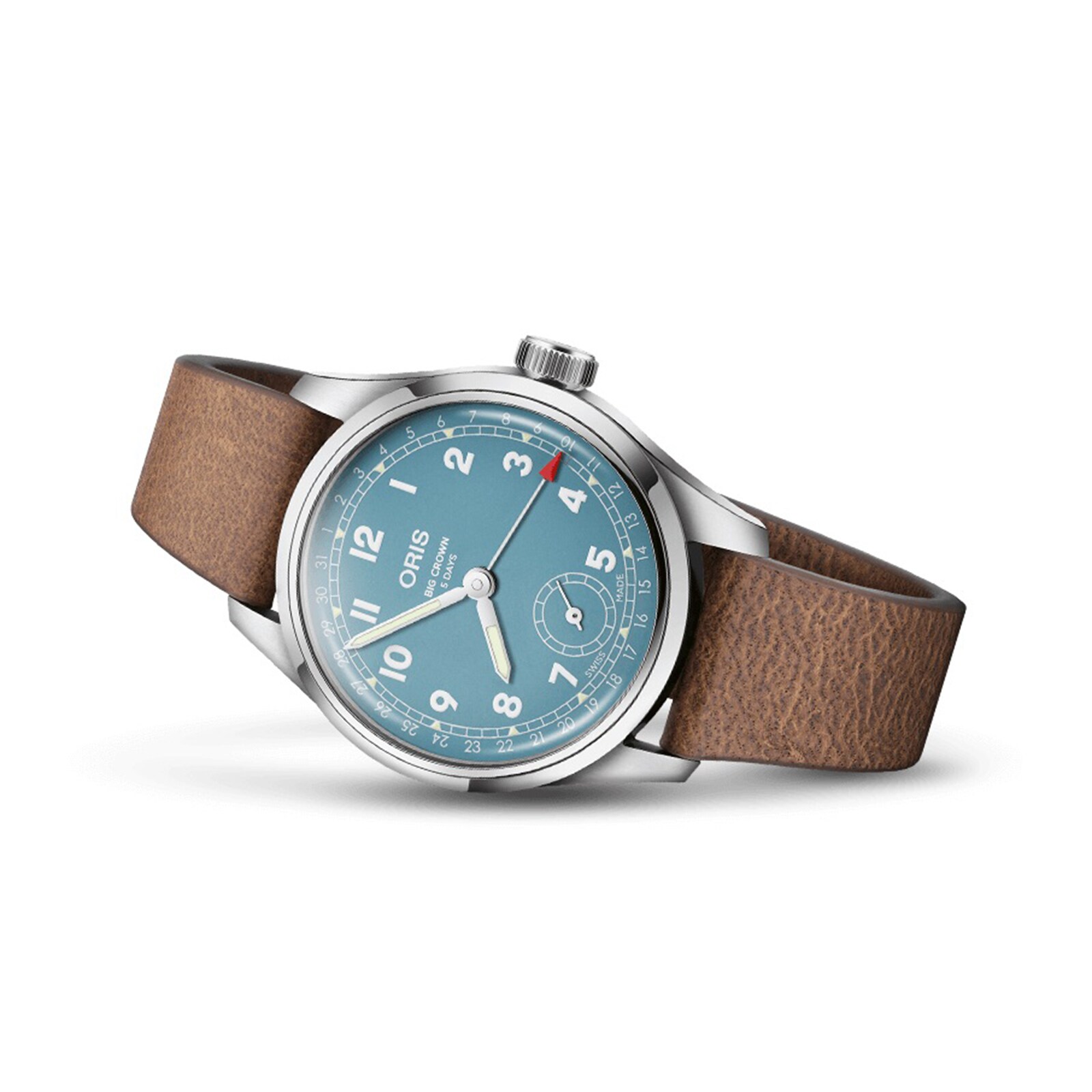 Oris big crown online pointer date blue dial