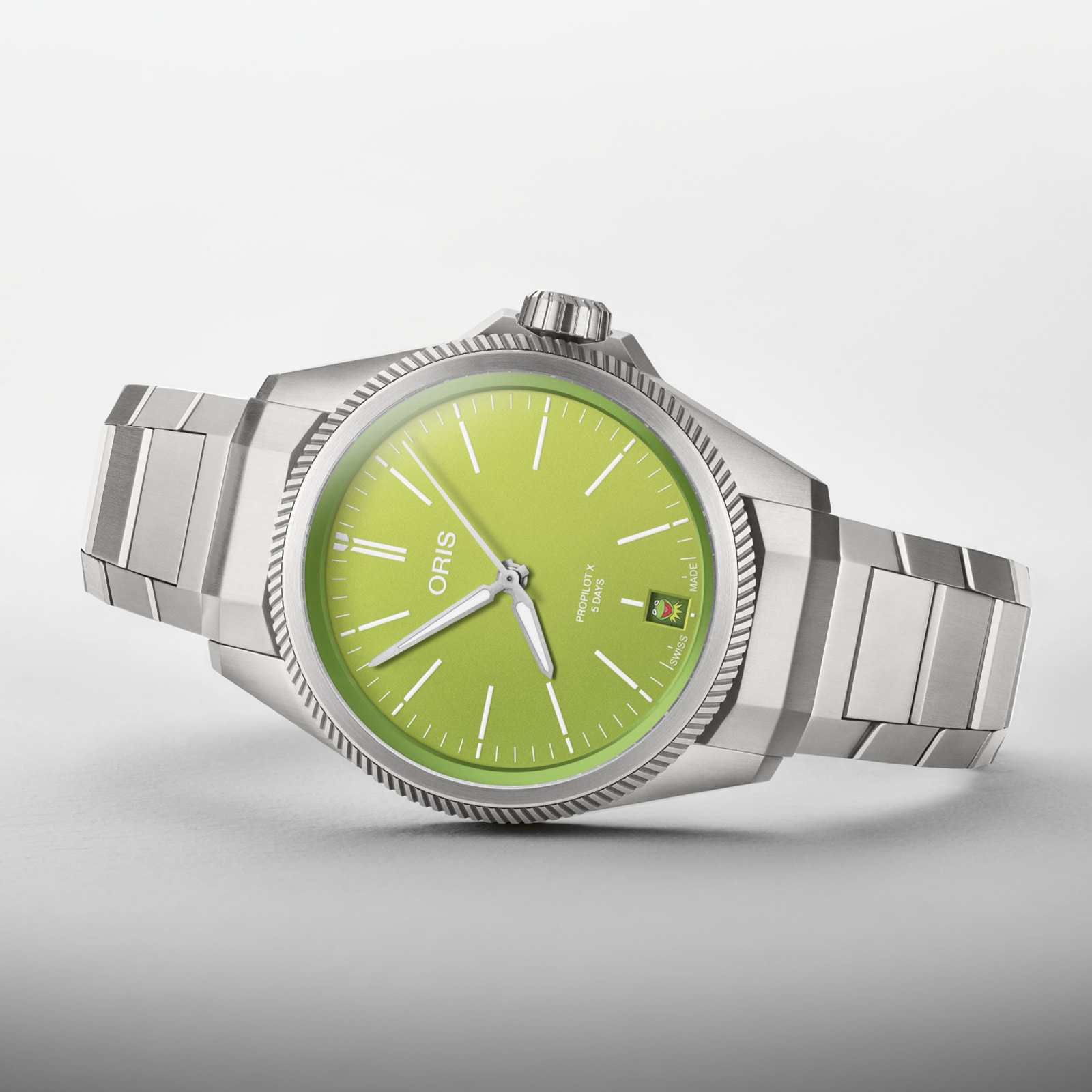 Oris Pro Pilot X 39mm Mens Watch - Kermit Edition©