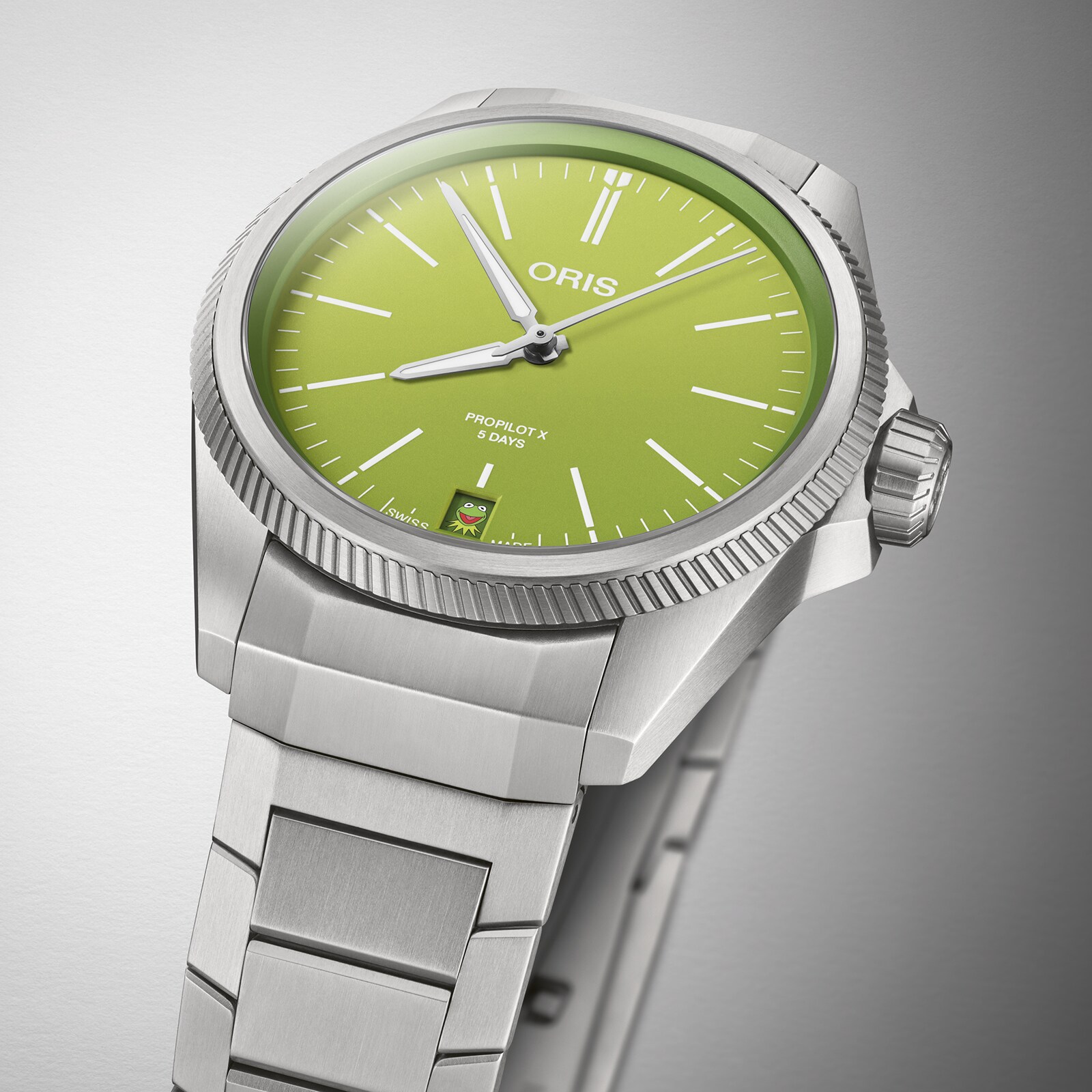 Oris Pro Pilot X 39mm Mens Watch - Kermit Edition©