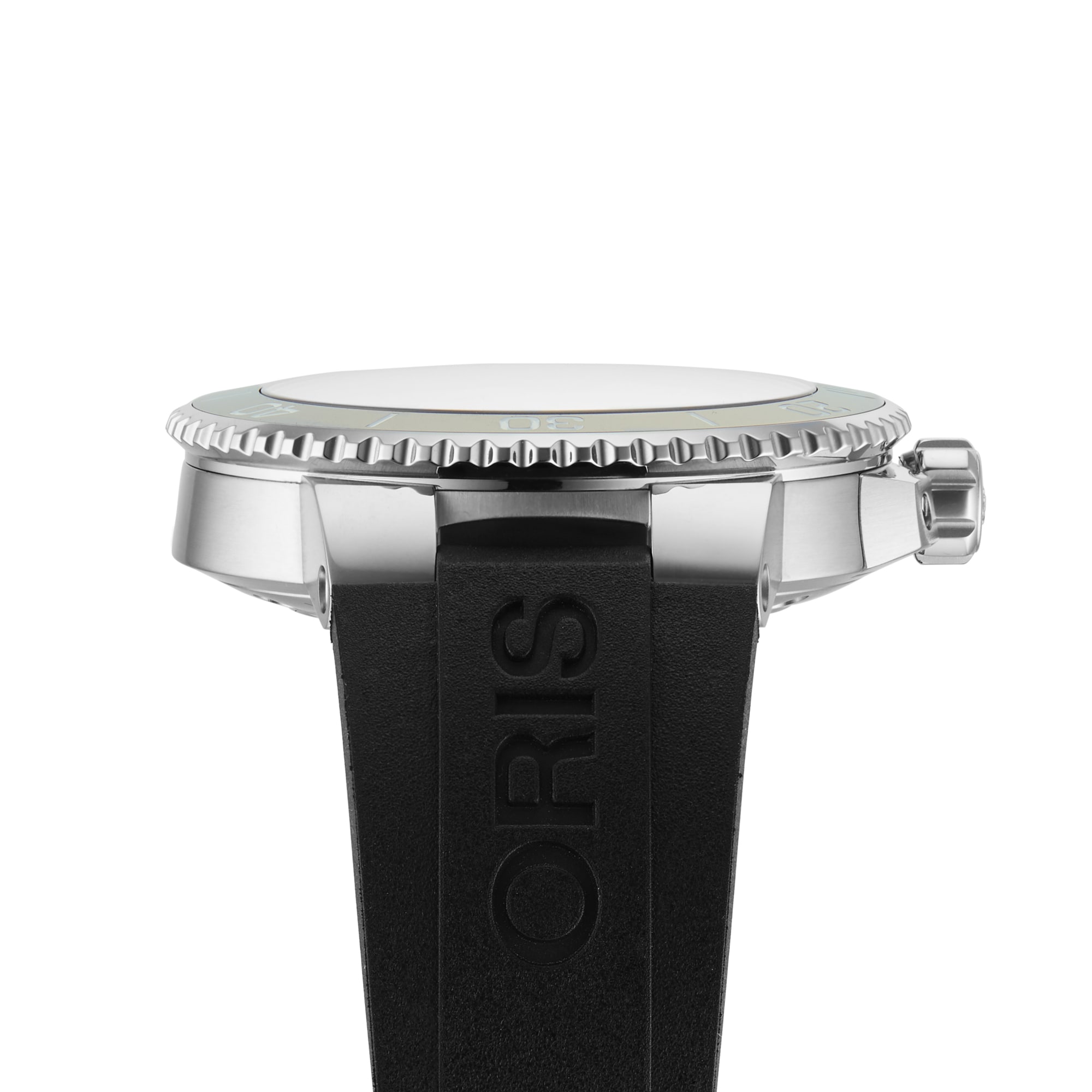 Oris aquis black rubber on sale strap