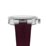 Oris Aquis Cherry Diamond Bezel 41.5mm Unisex Watch - Rubber Strap