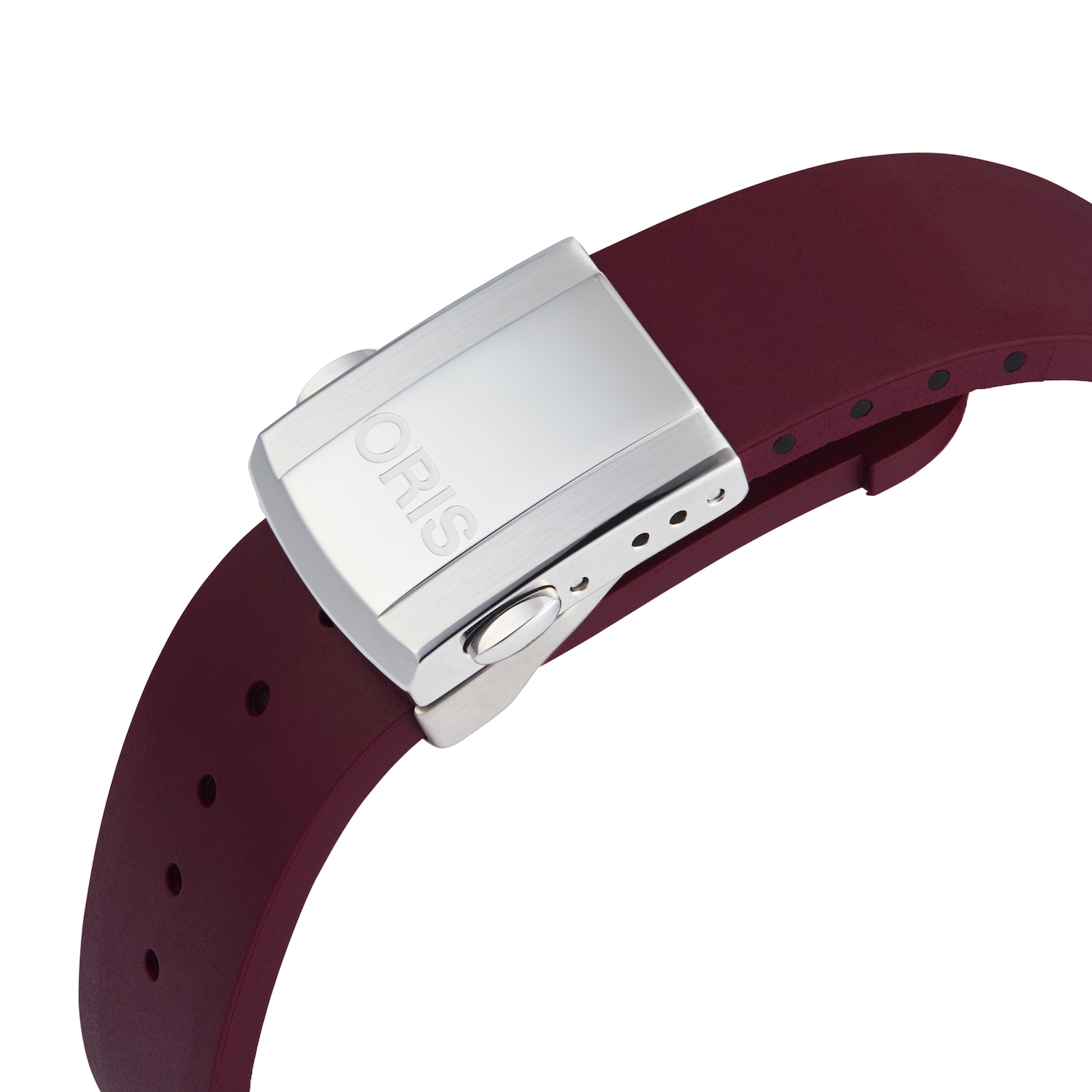 Oris Aquis Cherry Diamond Bezel 41.5mm Unisex Watch - Rubber Strap