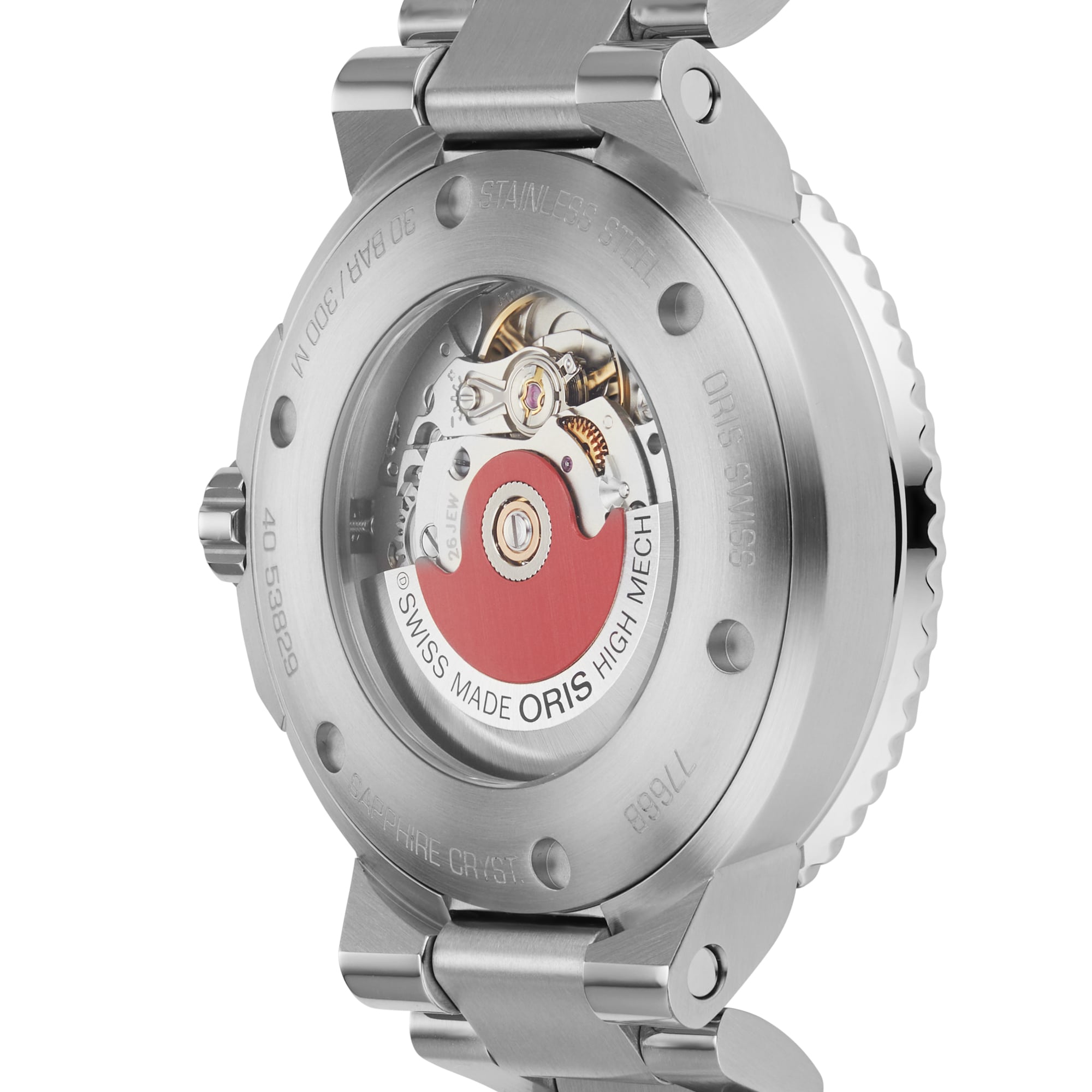 Oris Aquis Cherry Diamond Bezel 41.5mm Unisex Watch - Stainless Steel Strap Oris Aquis Cherry Diamond Bezel 41.5mm Unisex Watch - Stainless Steel Strap