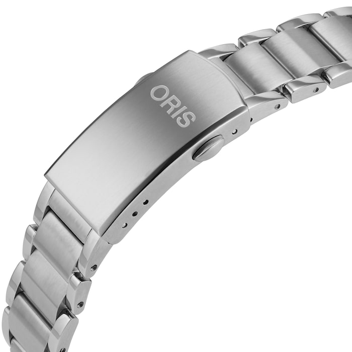 Oris Aquis Cherry Diamond Bezel 41.5mm Unisex Watch - Stainless Steel Strap