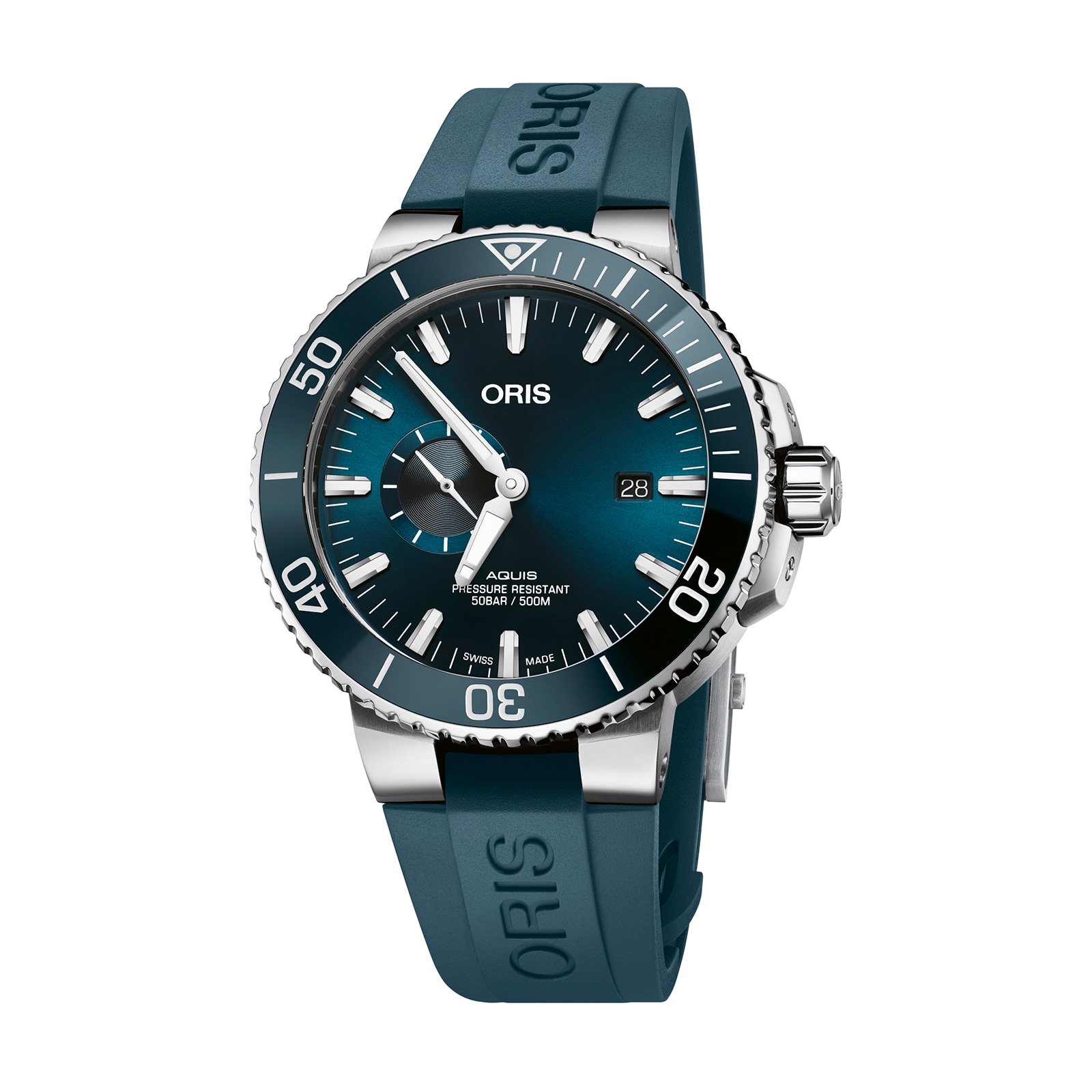 Oris Aquis 45.5mm Mens Watch Blue Rubber Oris Aquis 45.5mm Mens Watch Blue Rubber