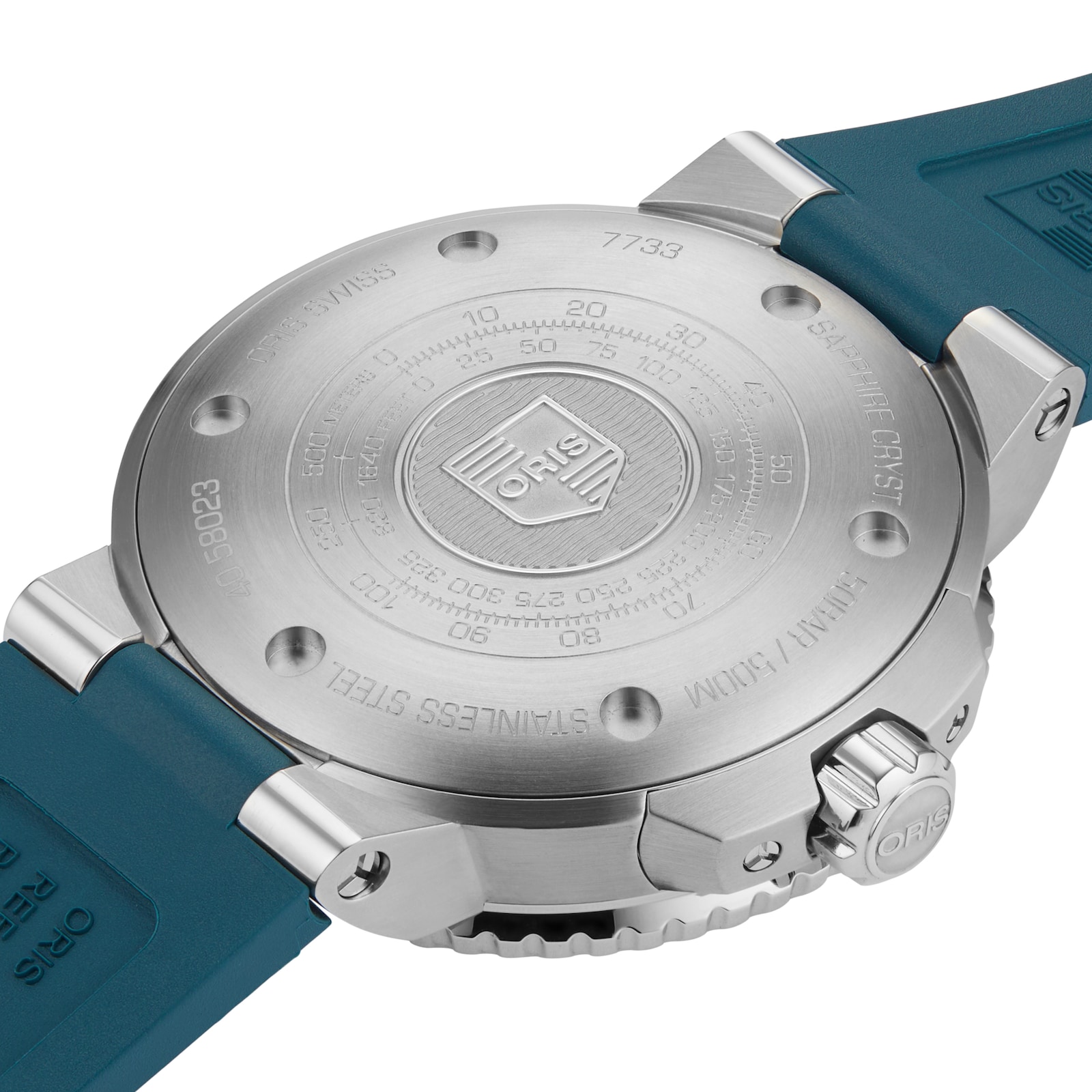 Oris Aquis 45.5mm Mens Watch Blue Rubber