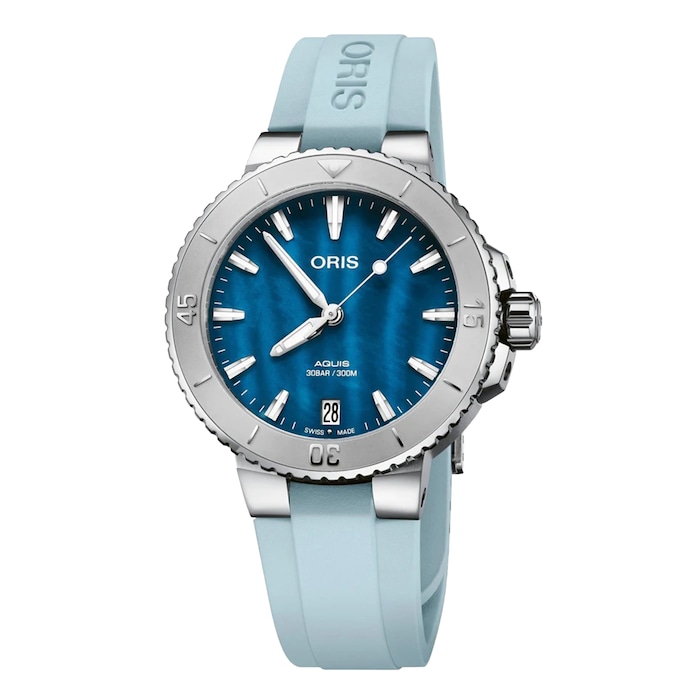 Oris Aquis Date 36.5mm Unisex Watch Blue