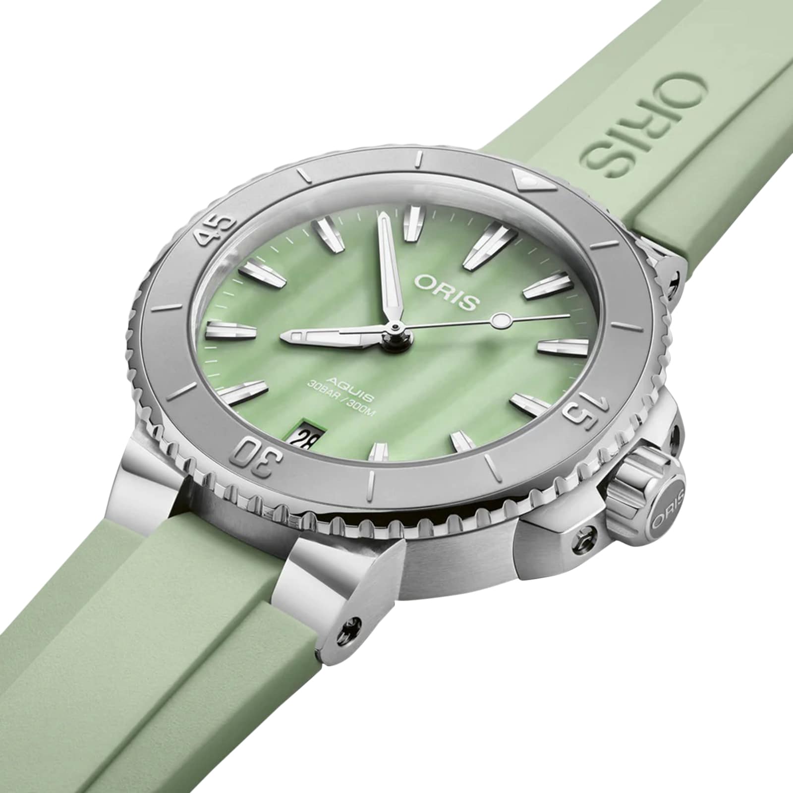 Aquis Date 36.5mm Unisex Watch Green