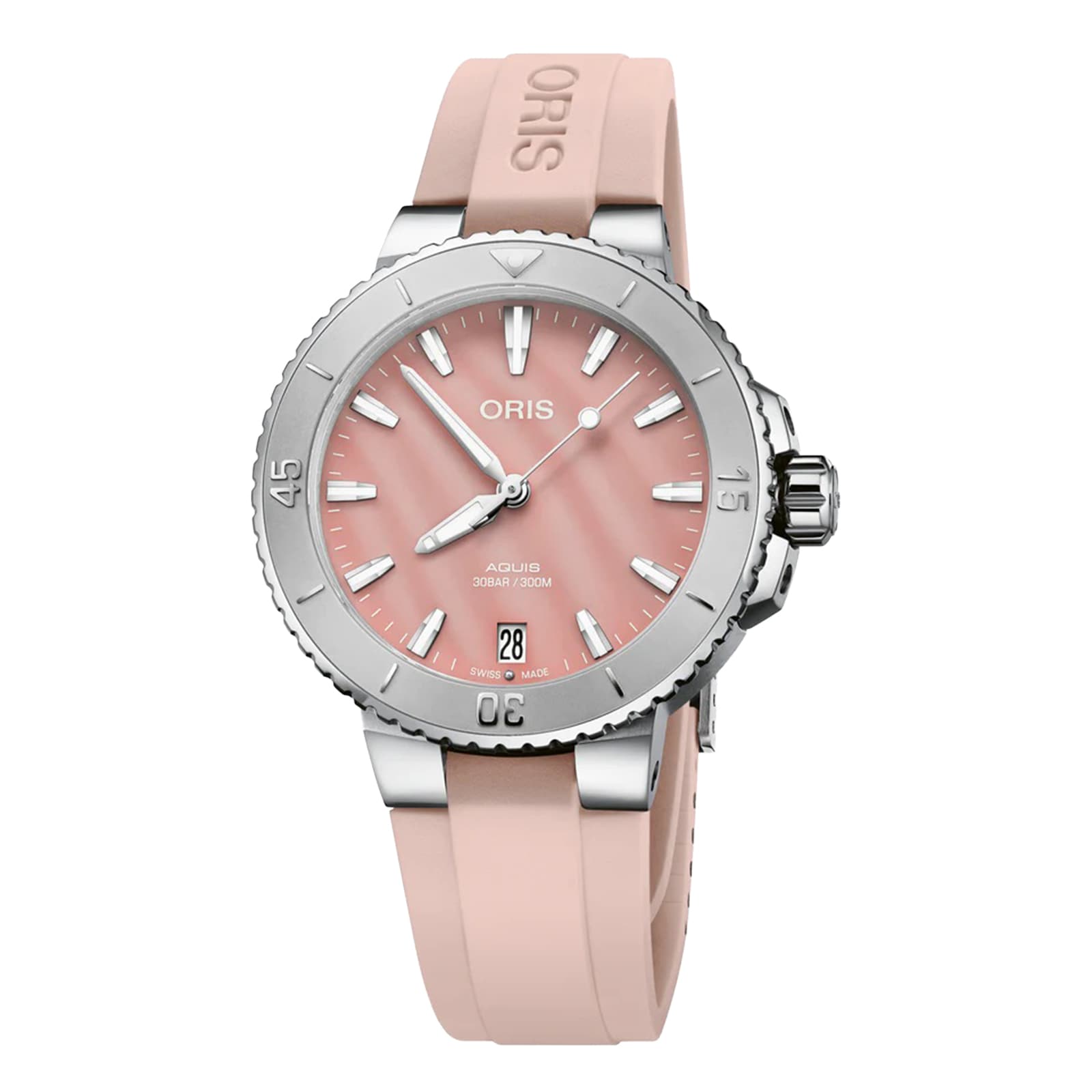 Oris Aquis Date 36.5mm Unisex Watch Pink