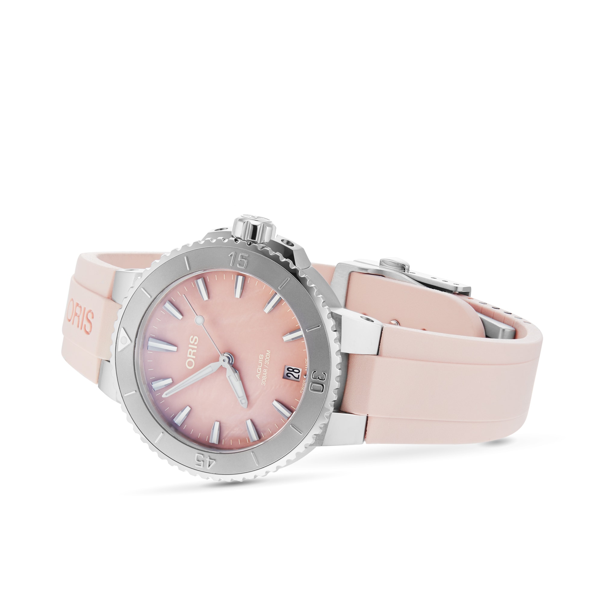 Aquis Date 36.5mm Unisex Watch Pink