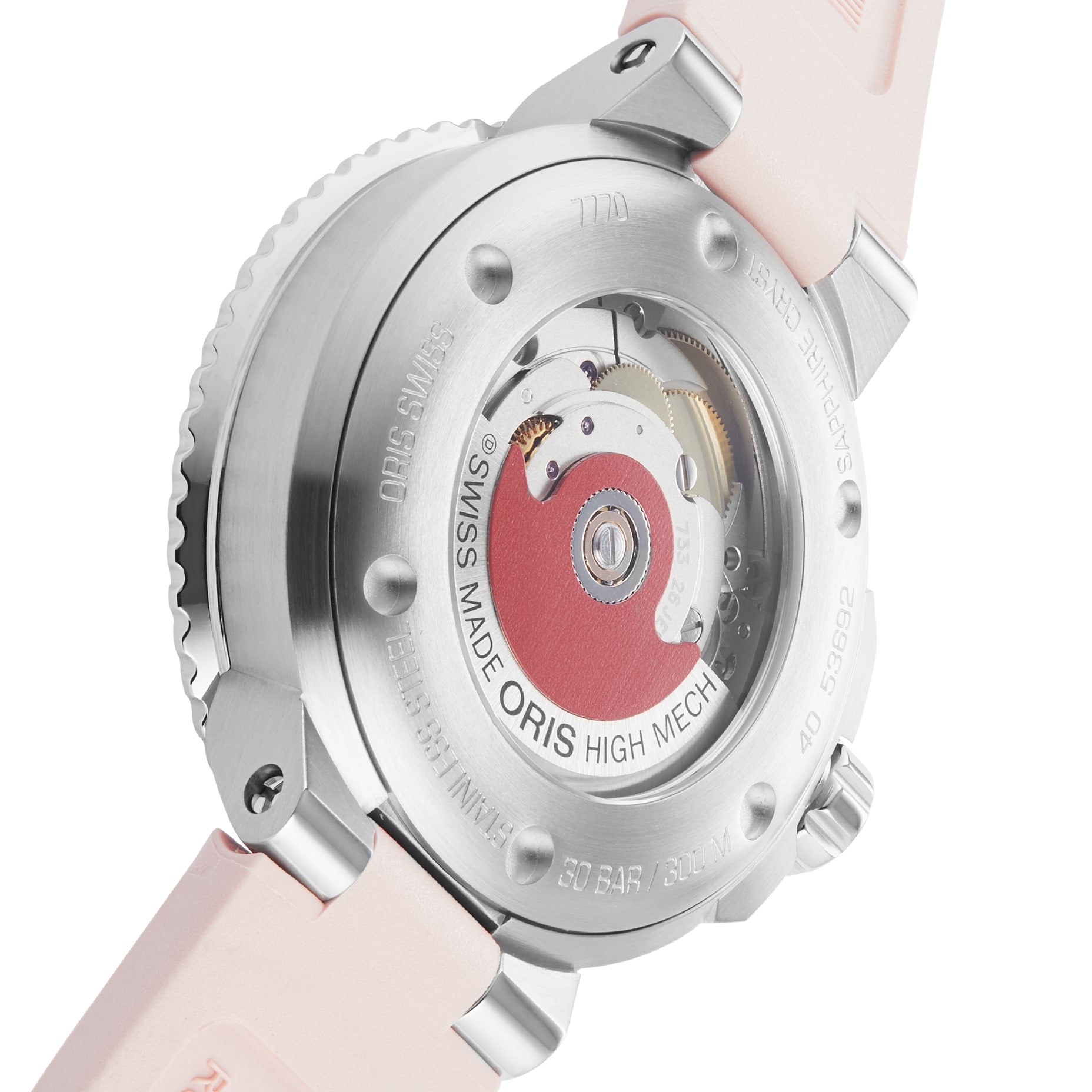 Oris Aquis Date 36.5mm Unisex Watch Pink 01 733 7770 4158 07 4 18