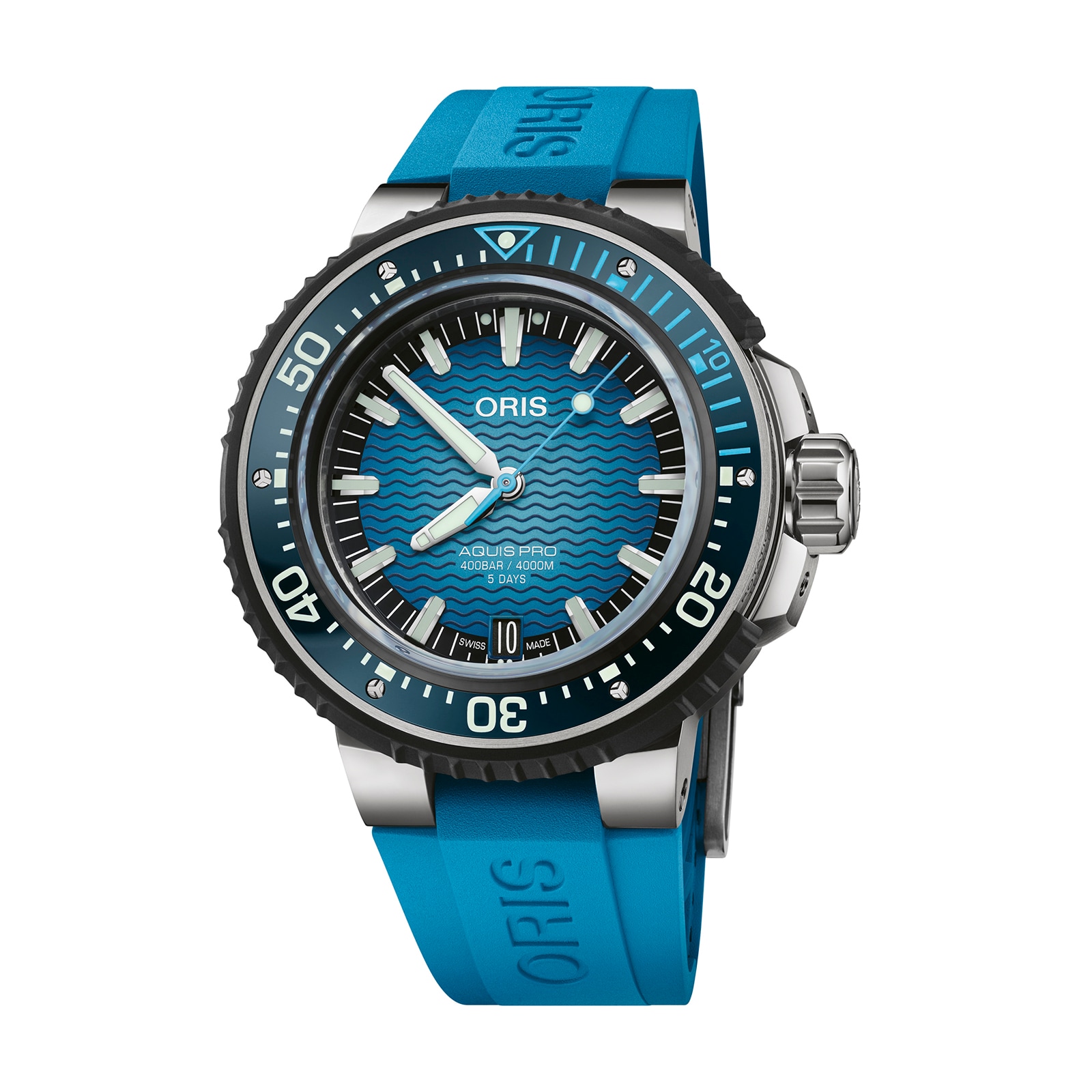Oris Aquis Pro 4000m 49.5mm Mens Watch Blue Oris Aquis Pro 4000m 49.5mm Mens Watch Blue